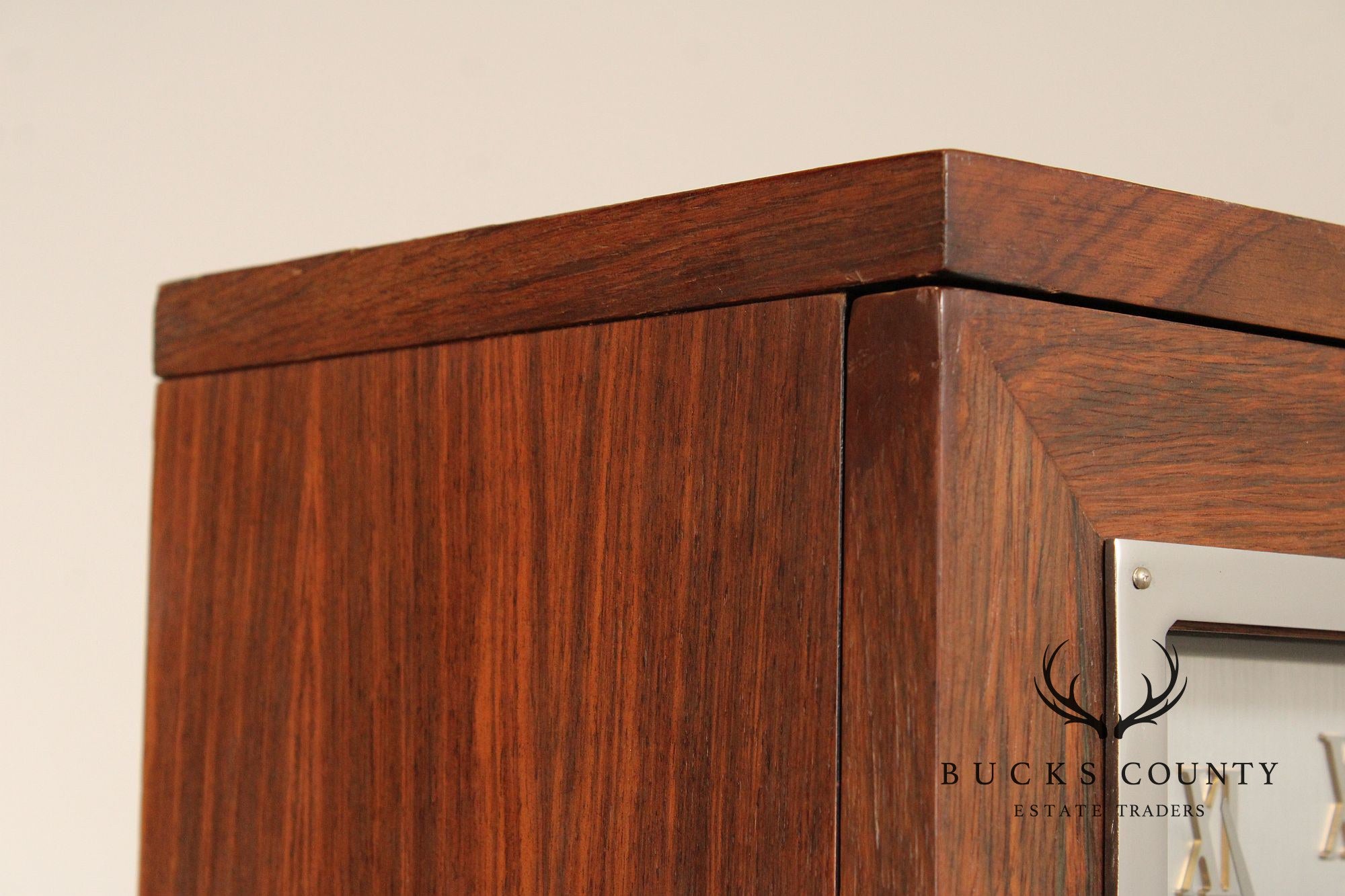 Ridgeway 1970's Modern Rosewood Grandfather Clock