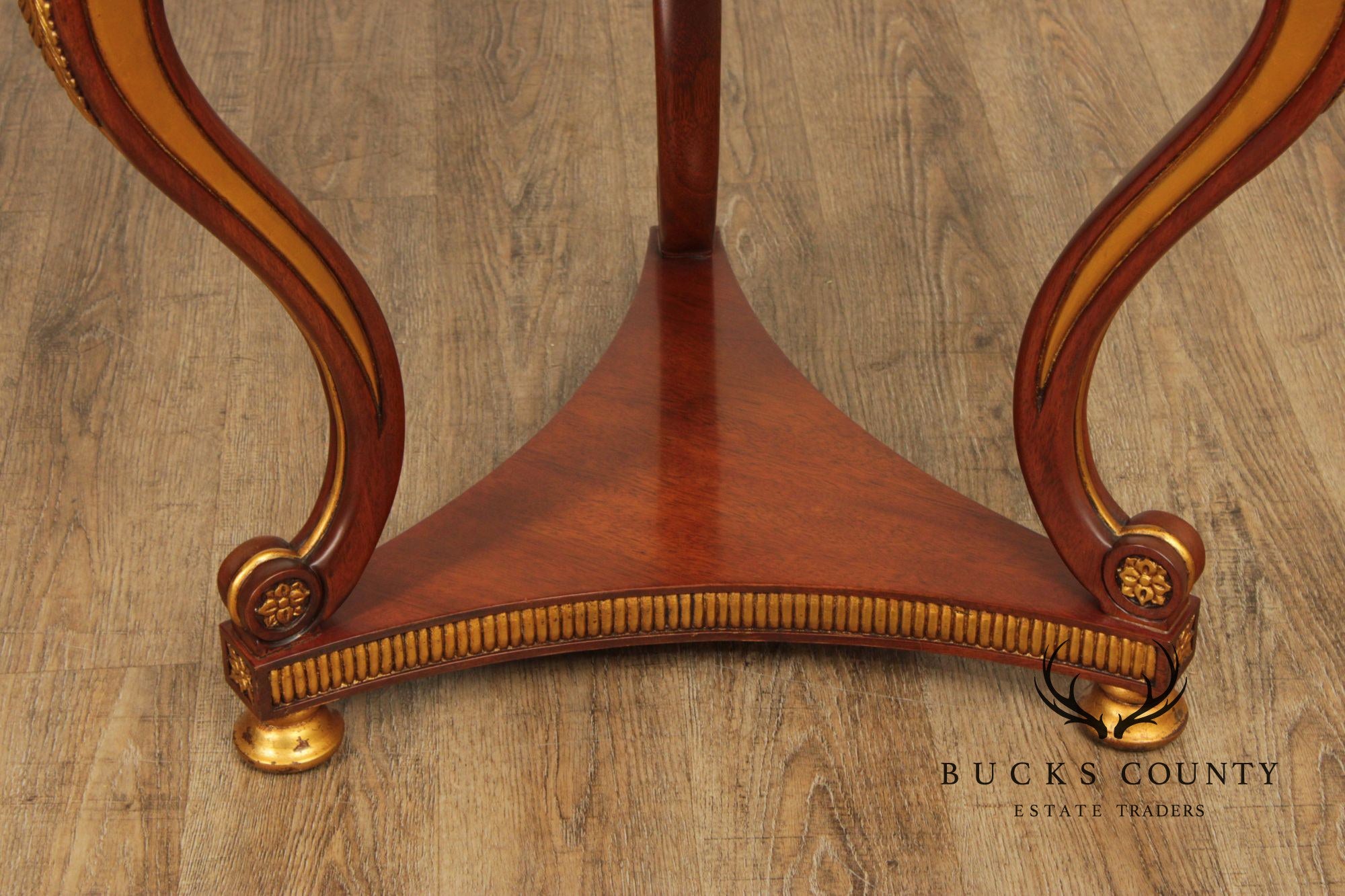 Regency Style Partial Gilt Mahogany Center Table