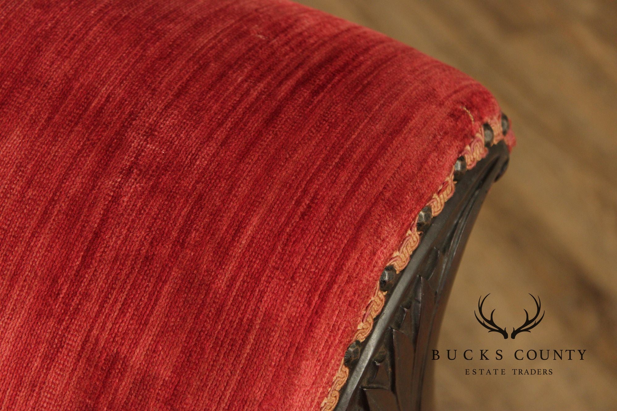 Antique Empire Carved Mahogany Swan Sofa