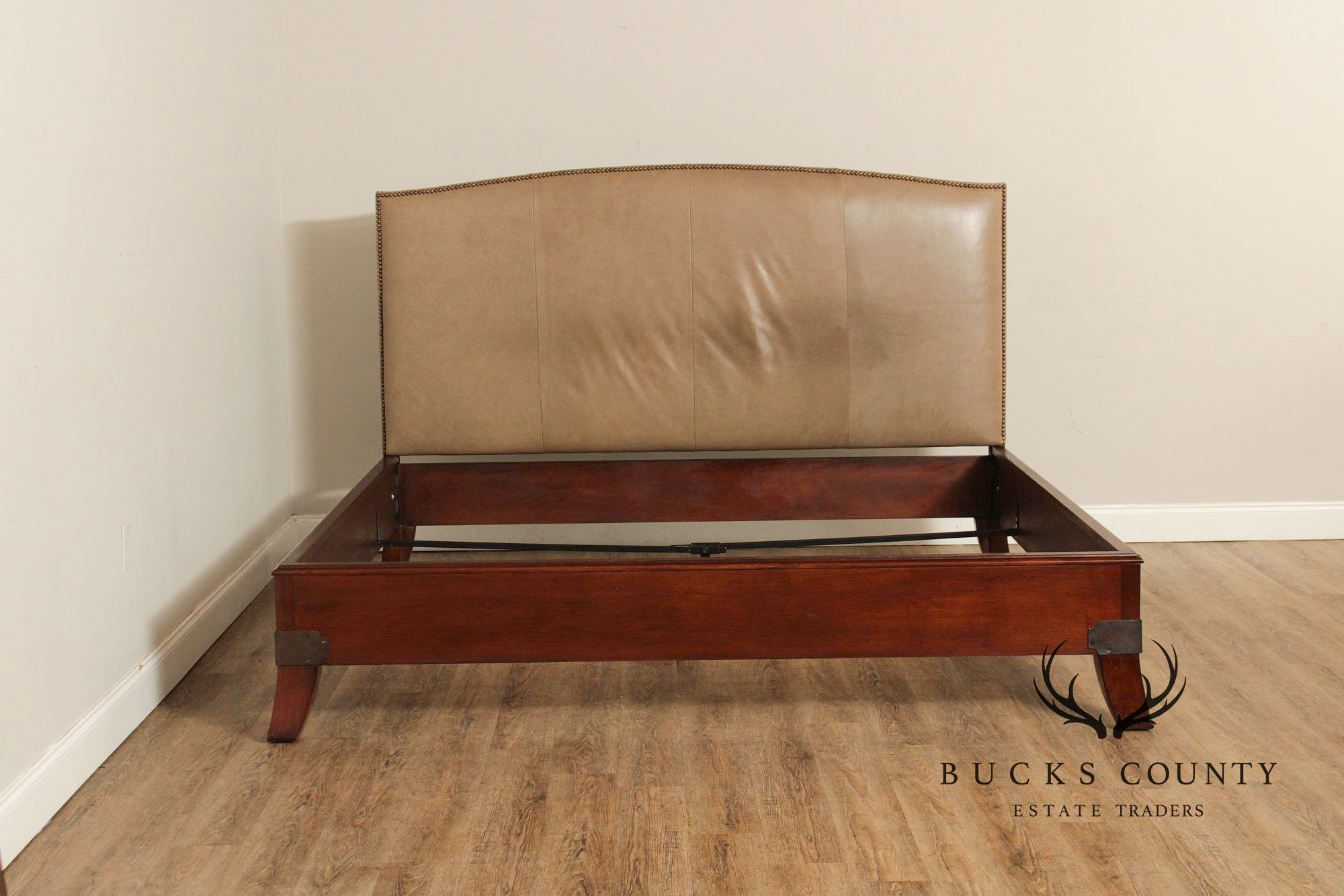 Hickory Chair Leather 'Chelsea' King Bed