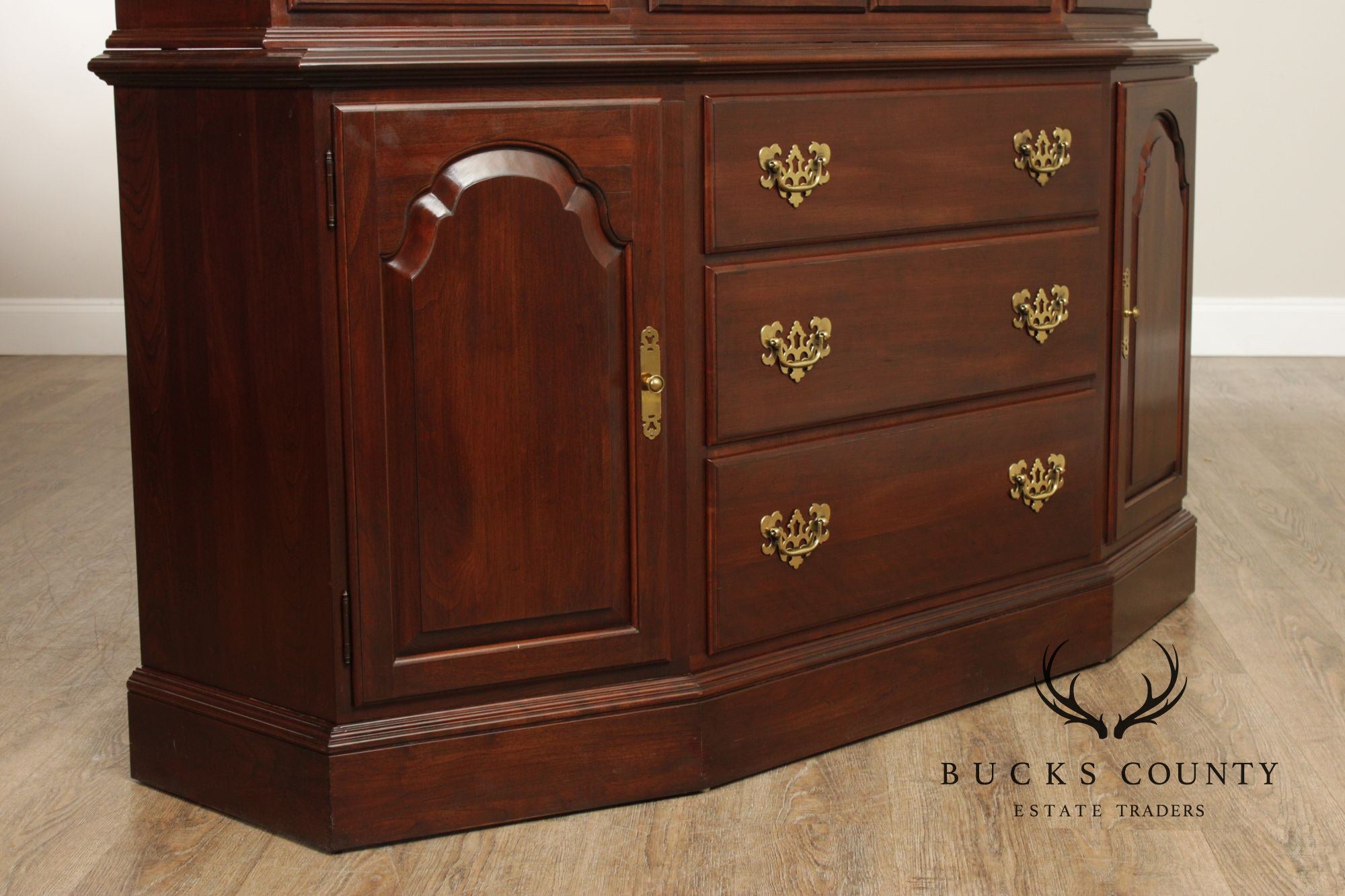 Ethan Allen Georgian Style Cherry China Cabinet