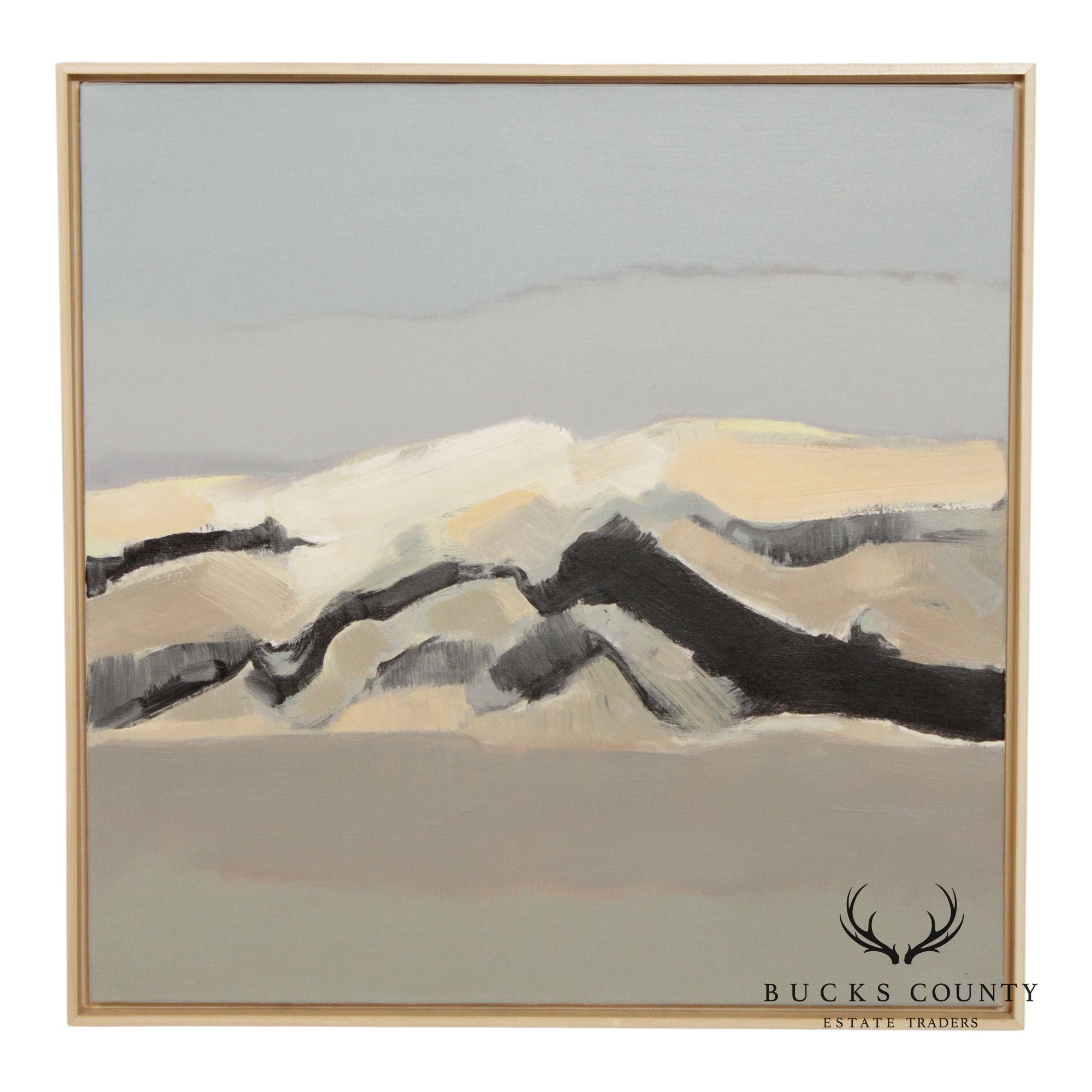 Bao Lede Asian Inspired Landscape Oil Painting, Dunes