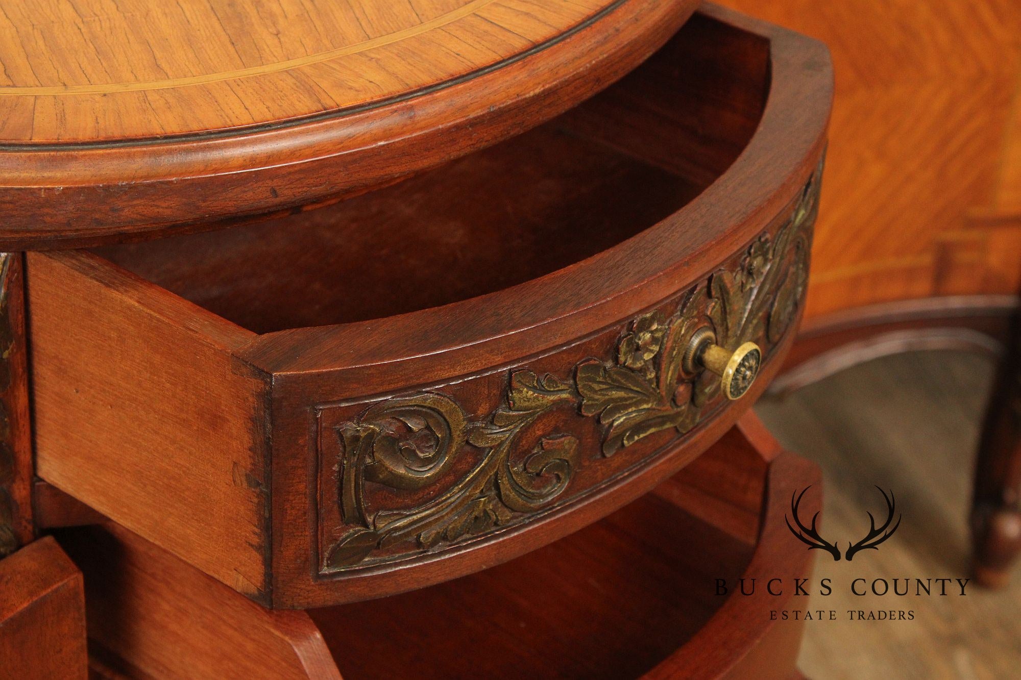 1930's French Louis XV Style Inlaid Satinwood Vanity