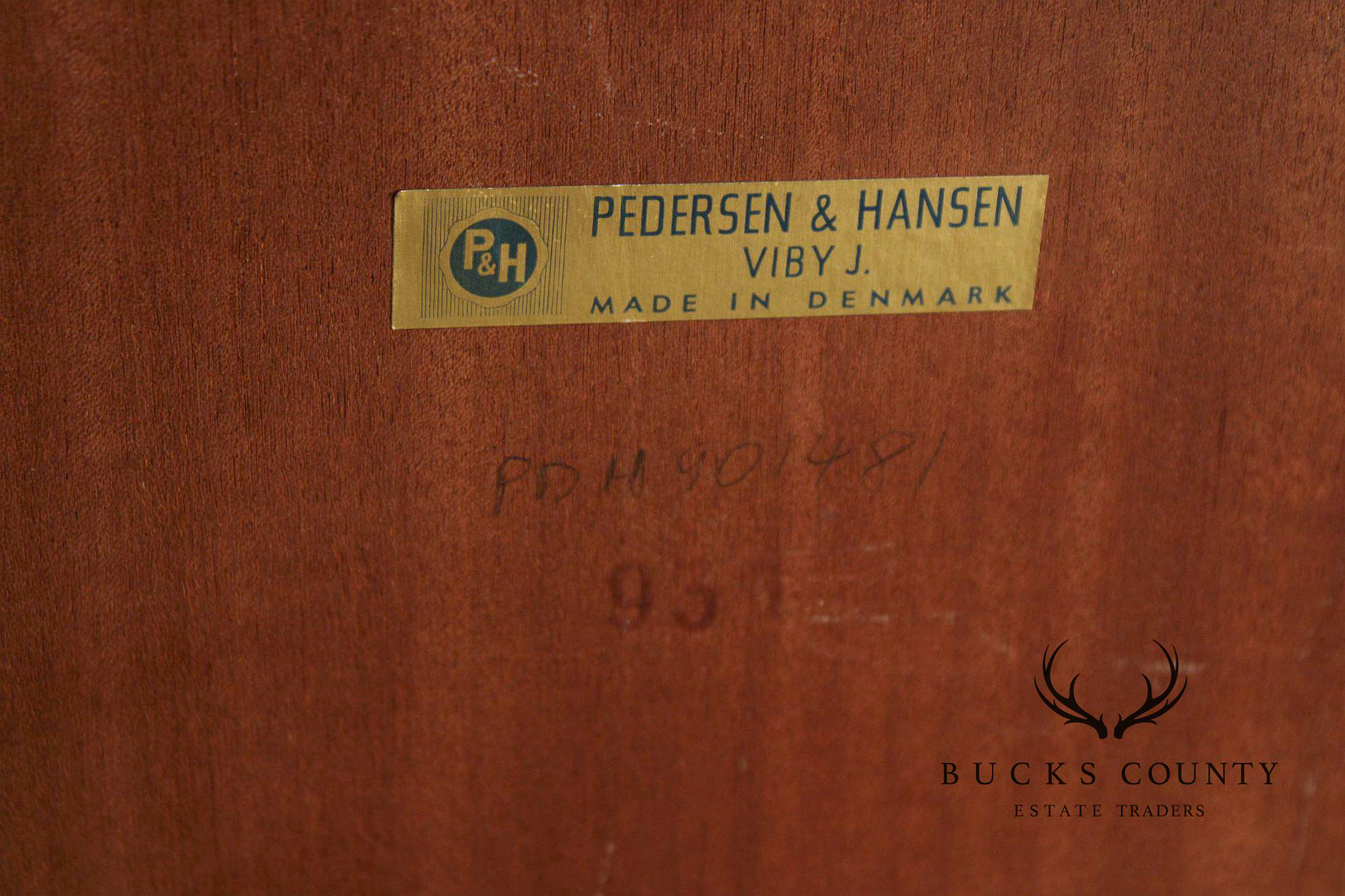 Pedersen & Hansen Mid-Century Modern Illuminated Teak Wall Mirror