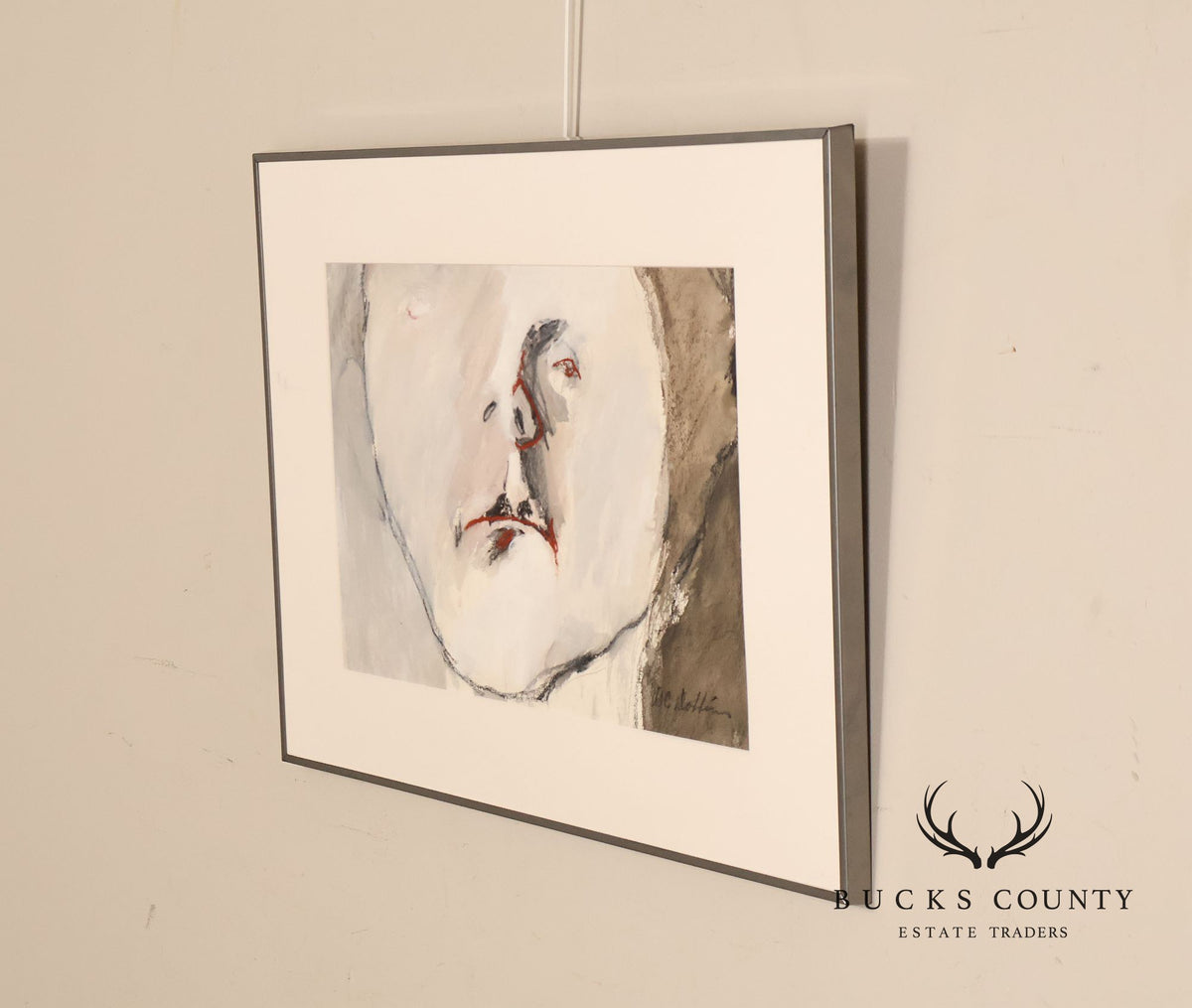 Anne Cooper Dobbins Mixed Media Painting, Abstract Figure