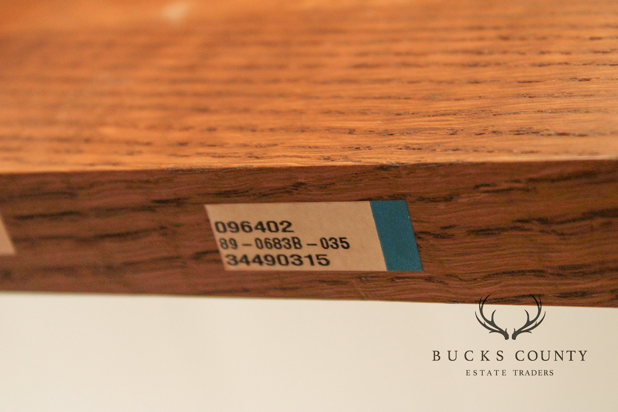 Stickley Mission Style Oak and Leather Queen Bed