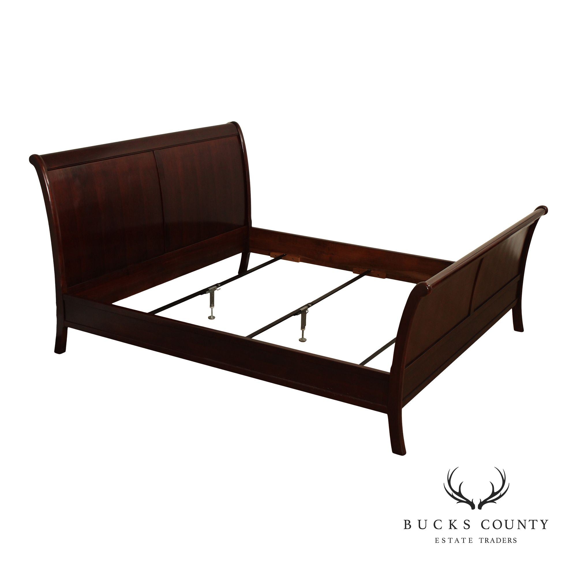 Stickley King Size Cherry Sleigh Bed