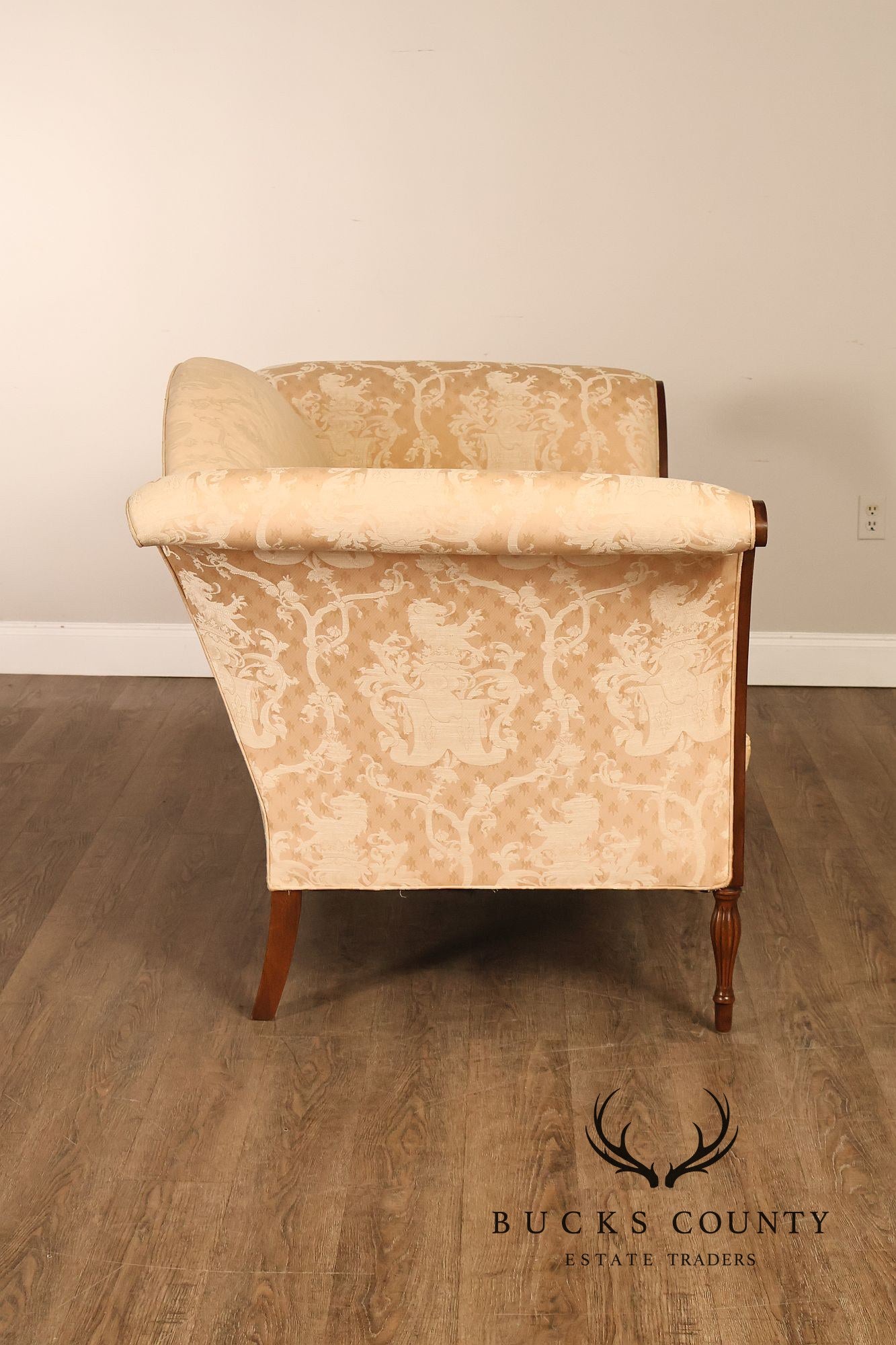 Southwood Sheraton Style Camelback Upholstered Sofa