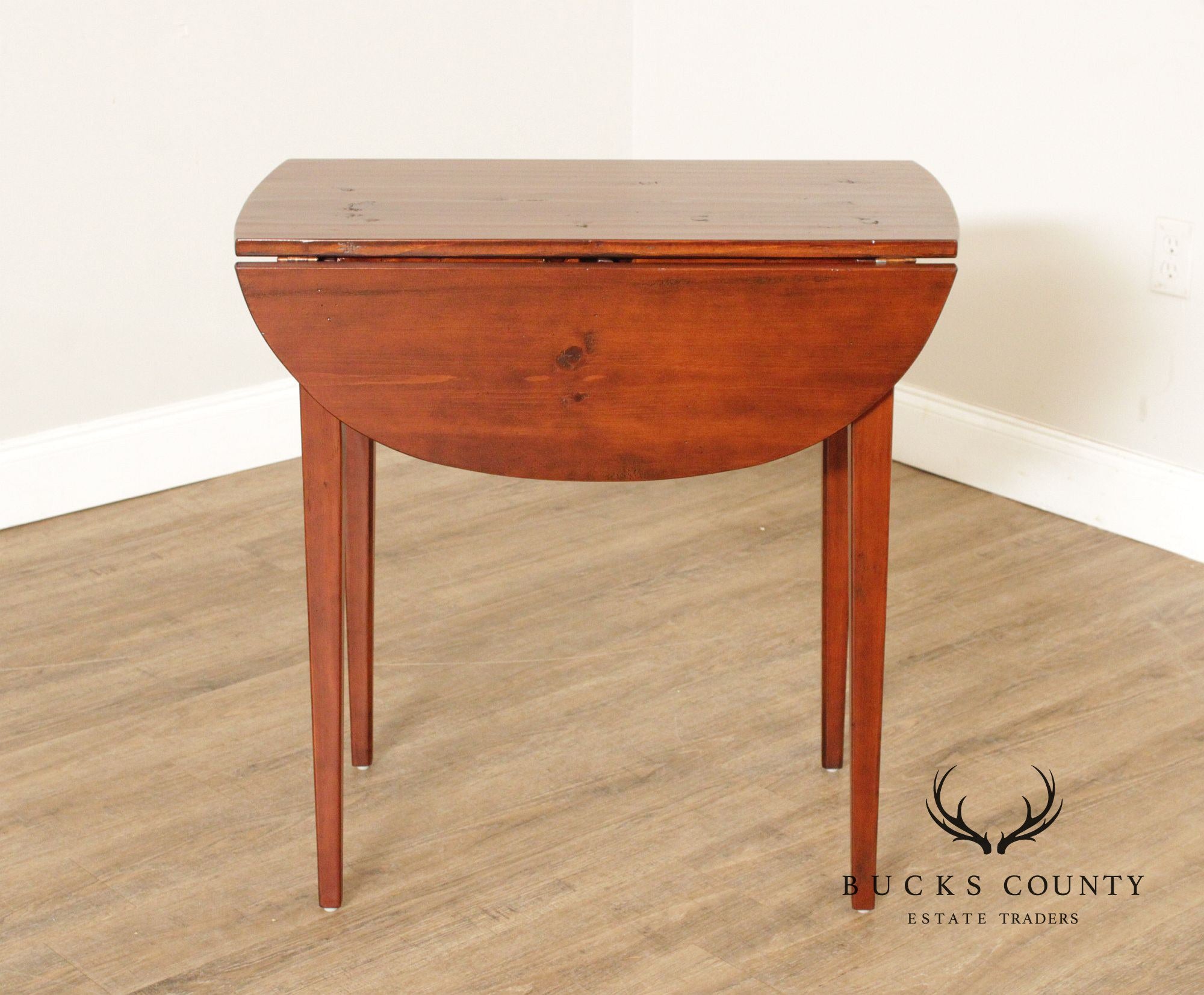 Stephen Von Hohen Custom Crafted Pine Drop Leaf Side Table