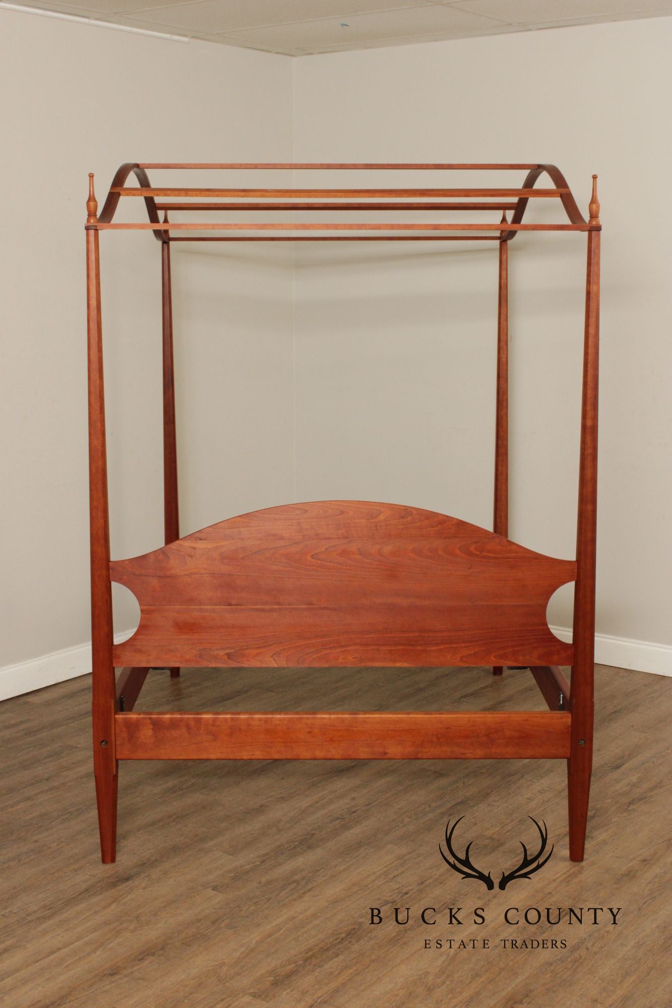 David Margonelli Custom Crafted Full Size Cherry Canopy Poster Bed