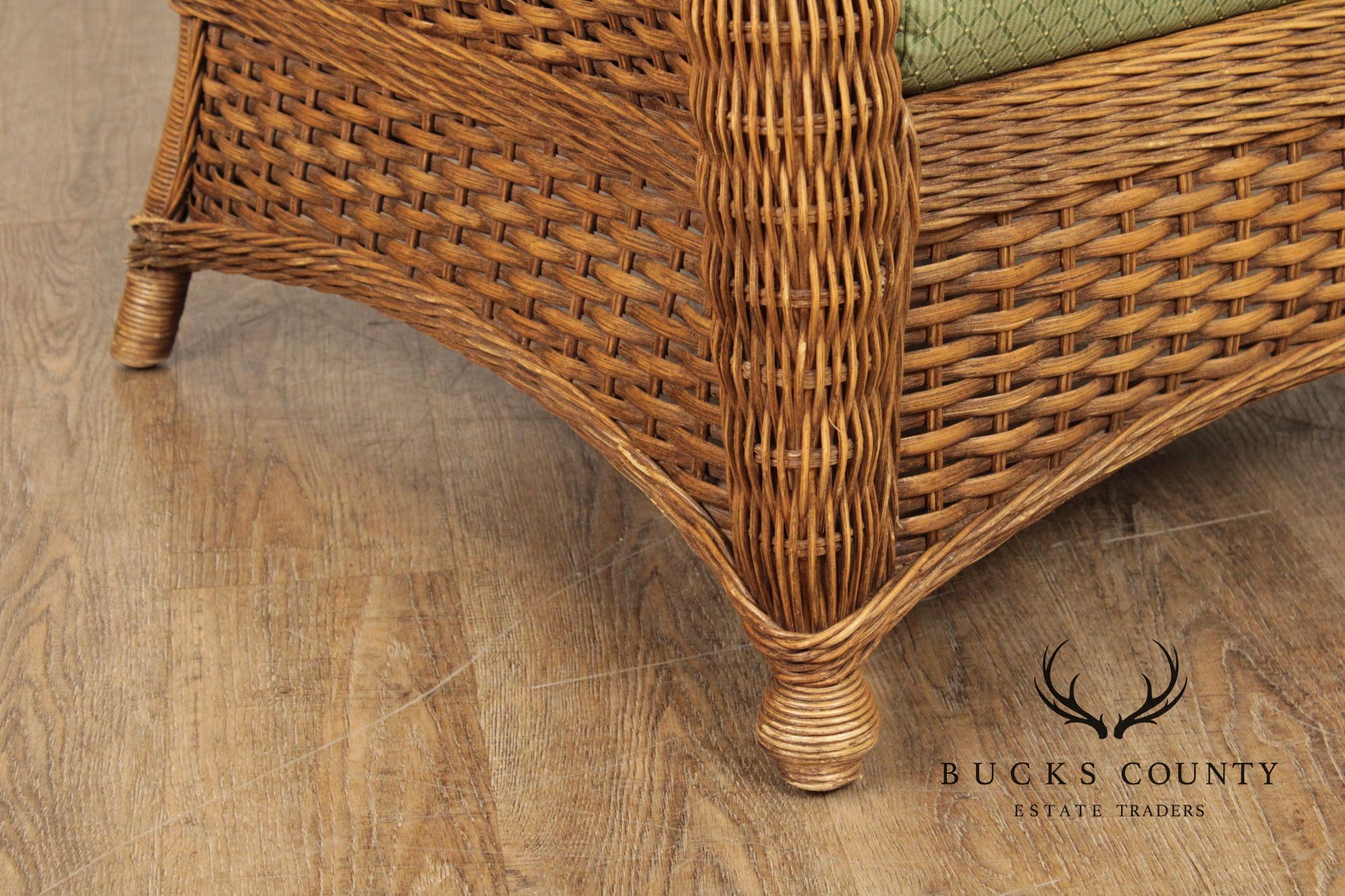 Braxton Culler Pair of Wicker Lounge Chairs