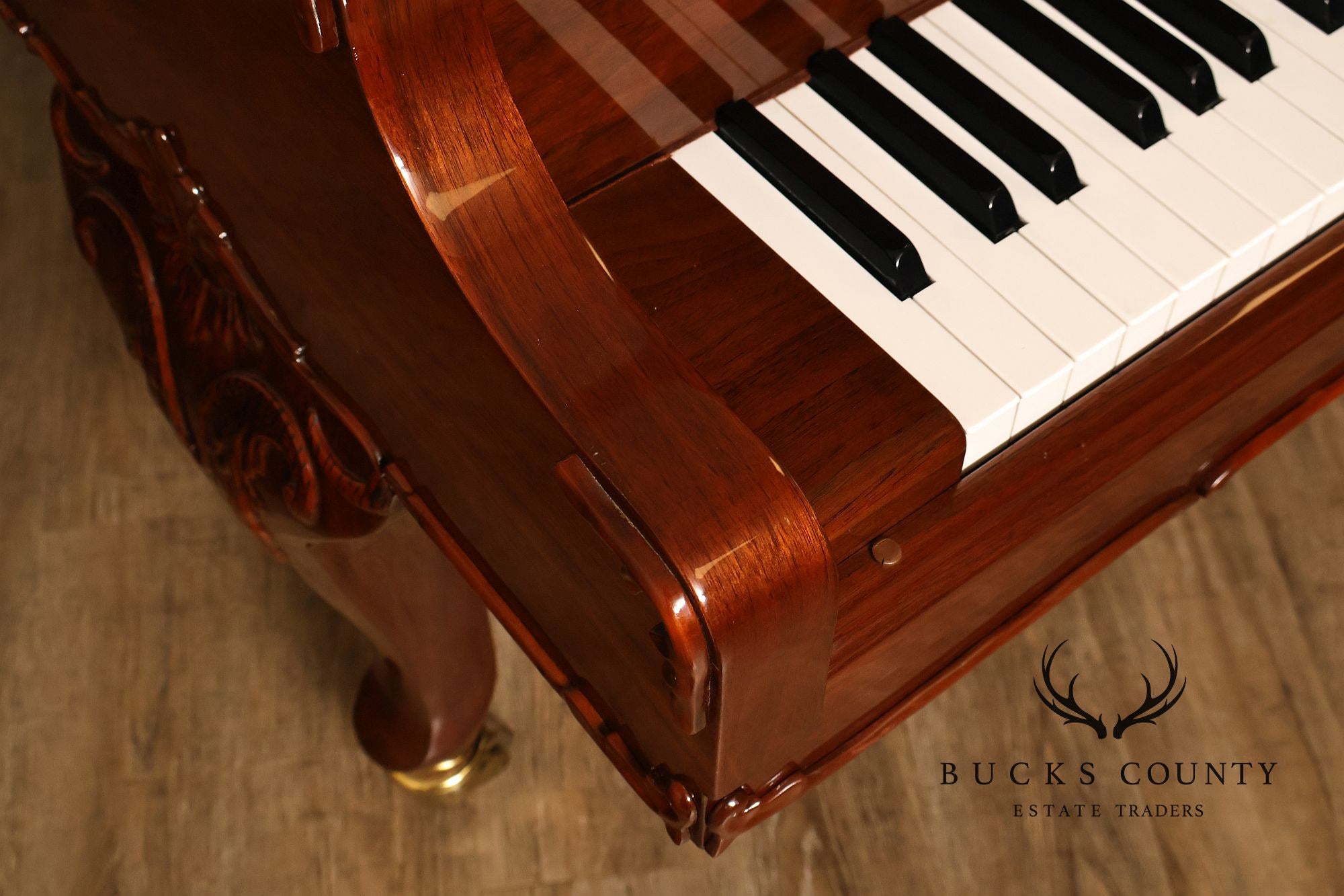 Otto Altenburg Rosewood Baby Grand Piano With Matching Duet Bench