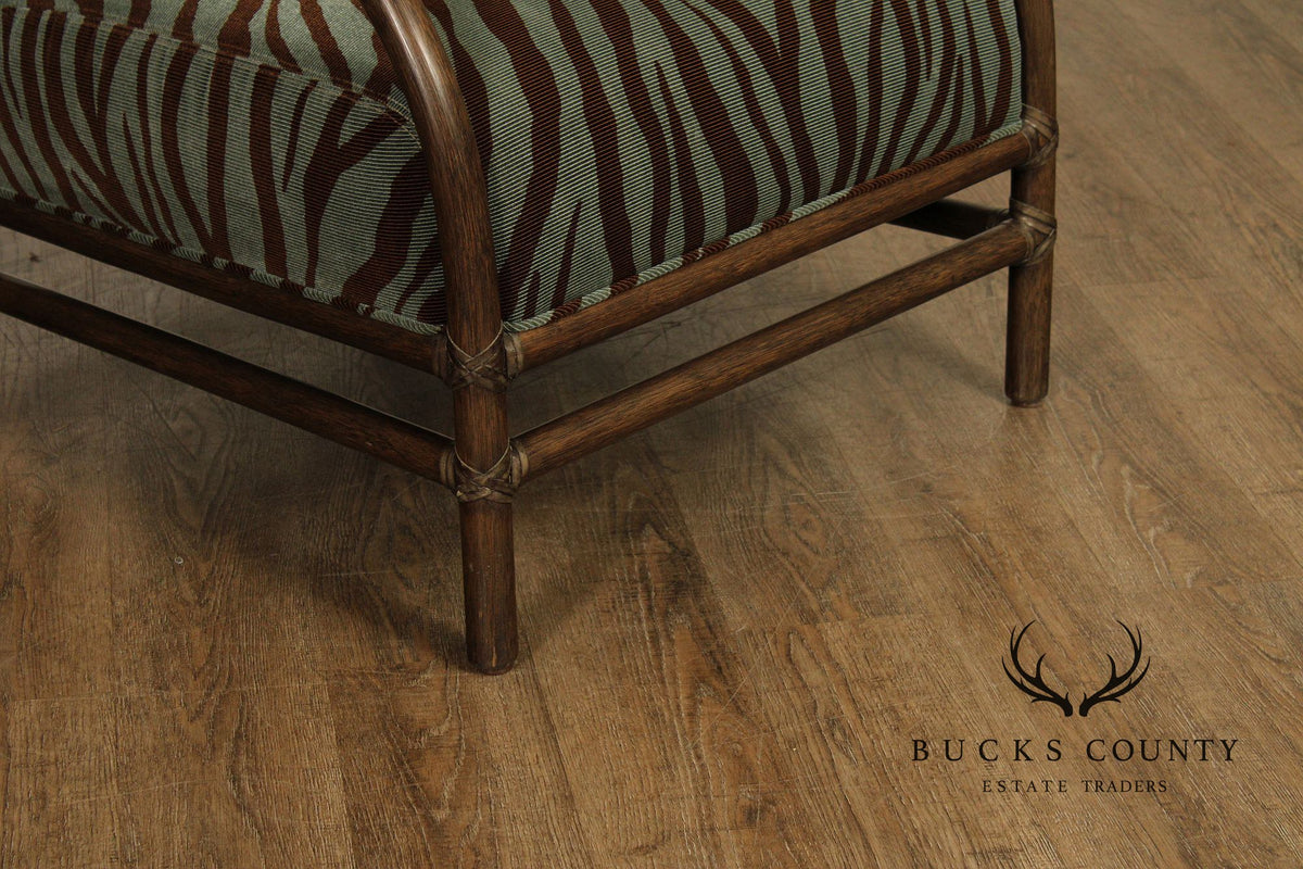 McGuire Pair of 'Toscana' Rattan Lounge Chairs