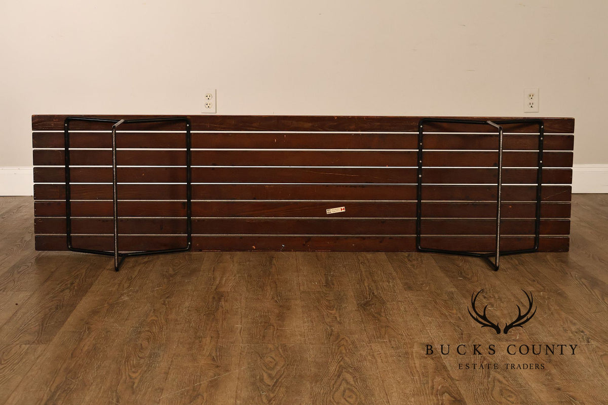 Knoll Mid Century Modern 'Bertoia' Teak Bench
