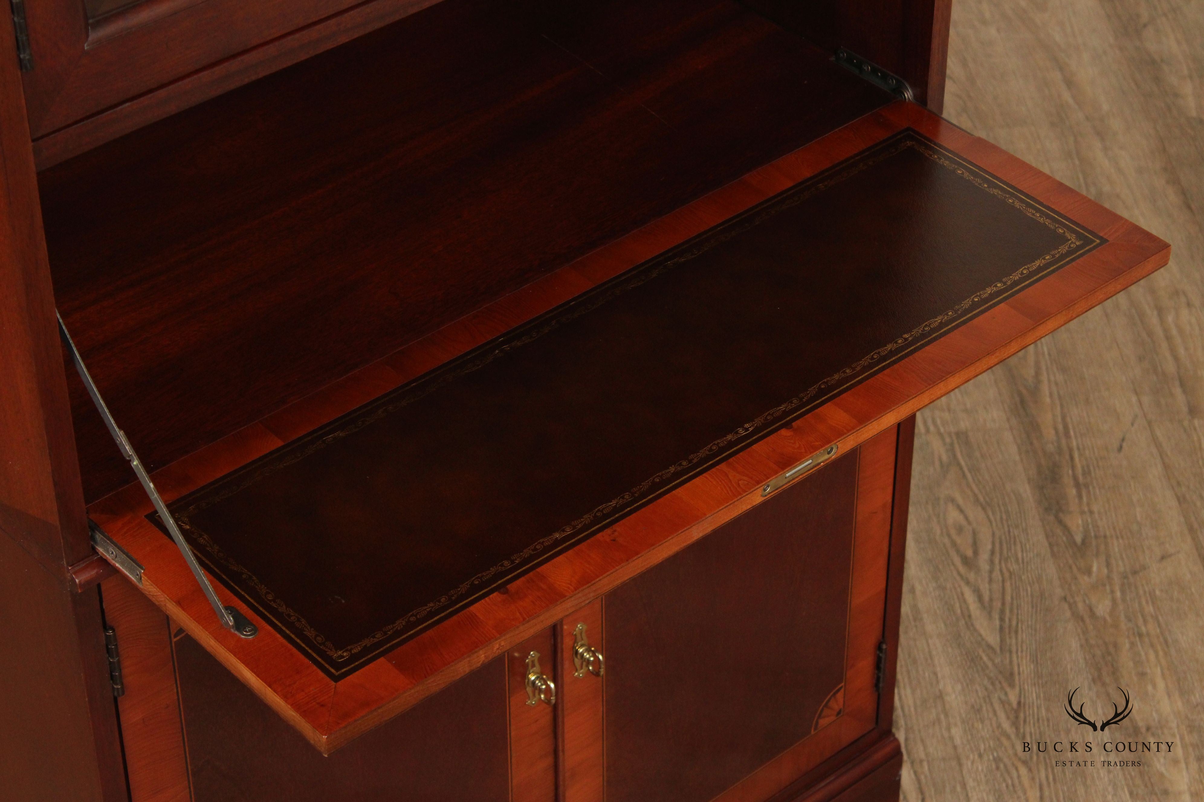 Hekman Federal Style Mahogany Secretary Bookcase
