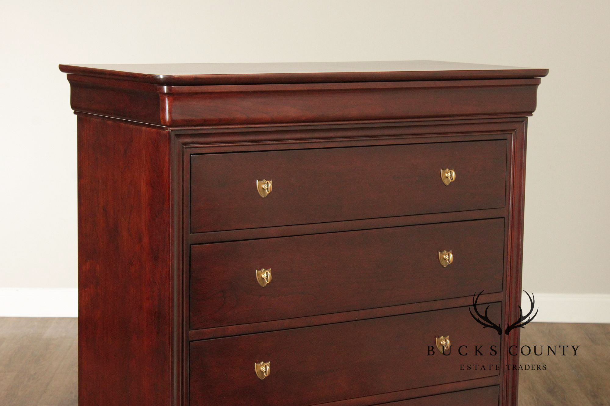 Stickley Marseilles Louis Philippe Style Cherry Tall Chest