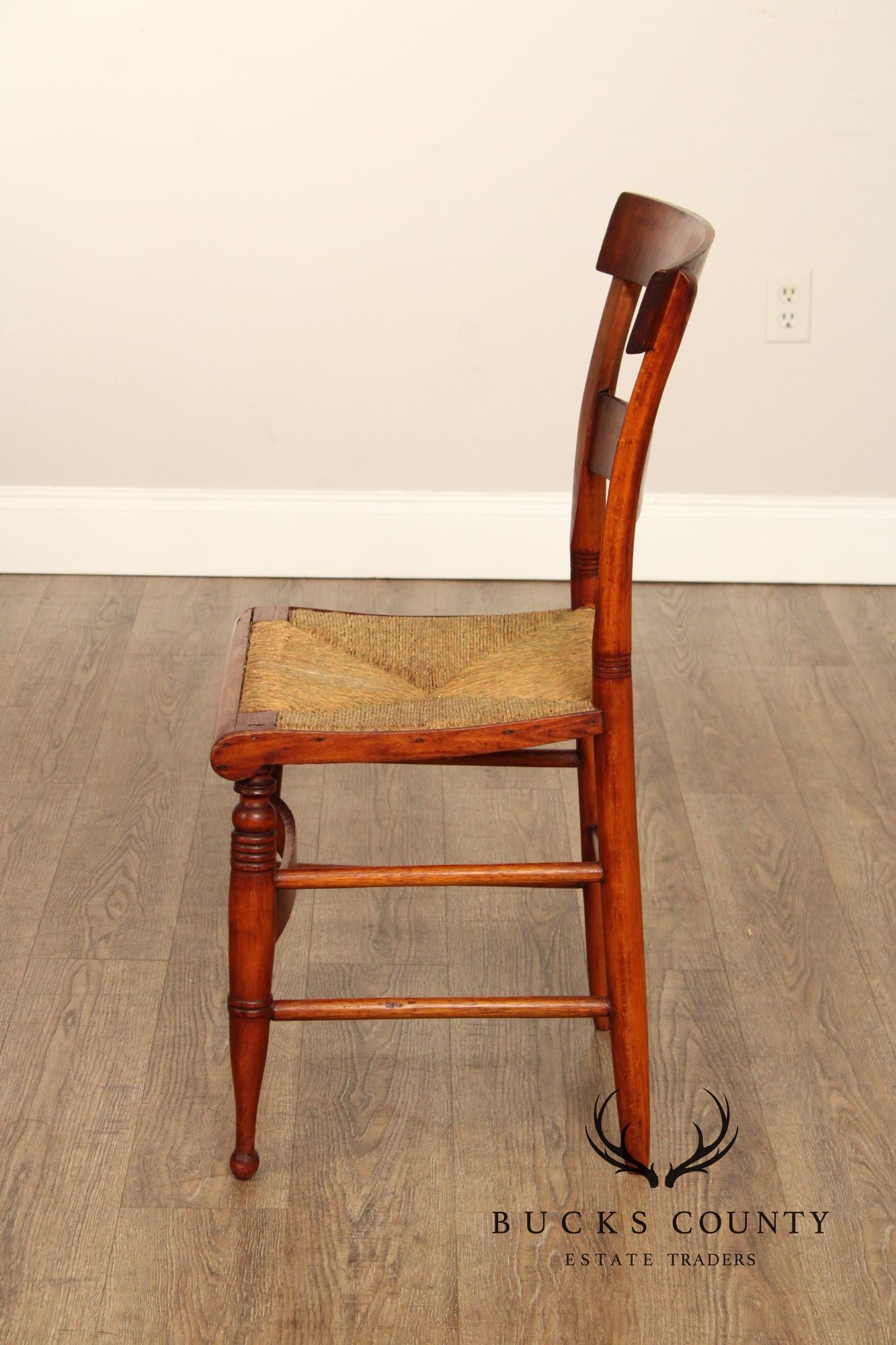 Antique American Tiger Maple Side Chair