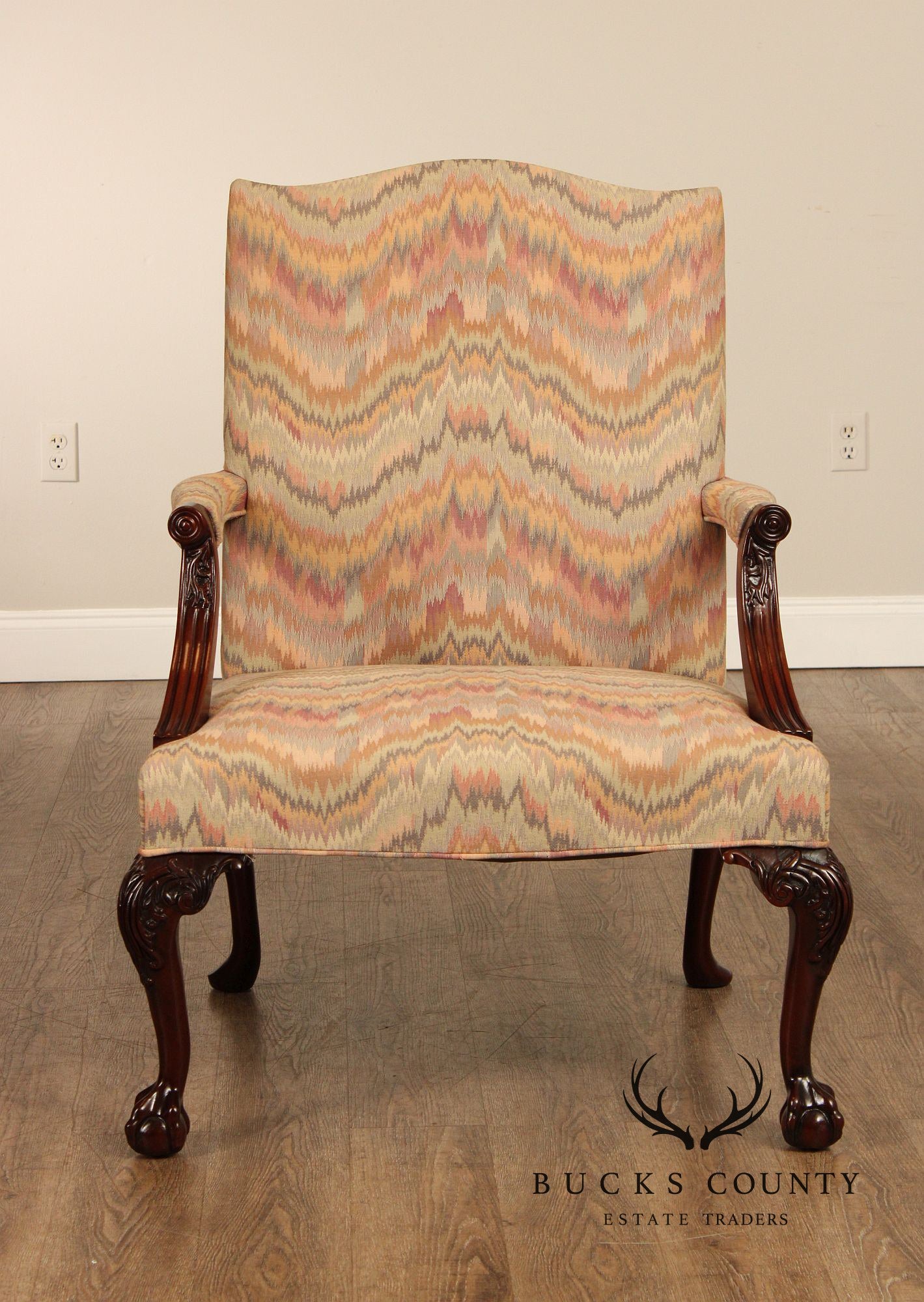 Hickory Chair Co. Chippendale Style Mahogany Armchair