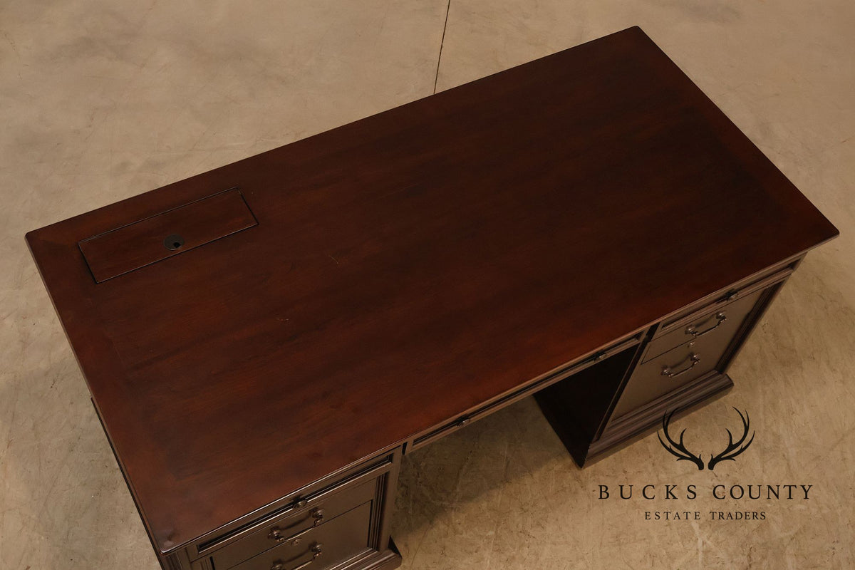 Bassett Traditional Executive Double Pedestal Desk