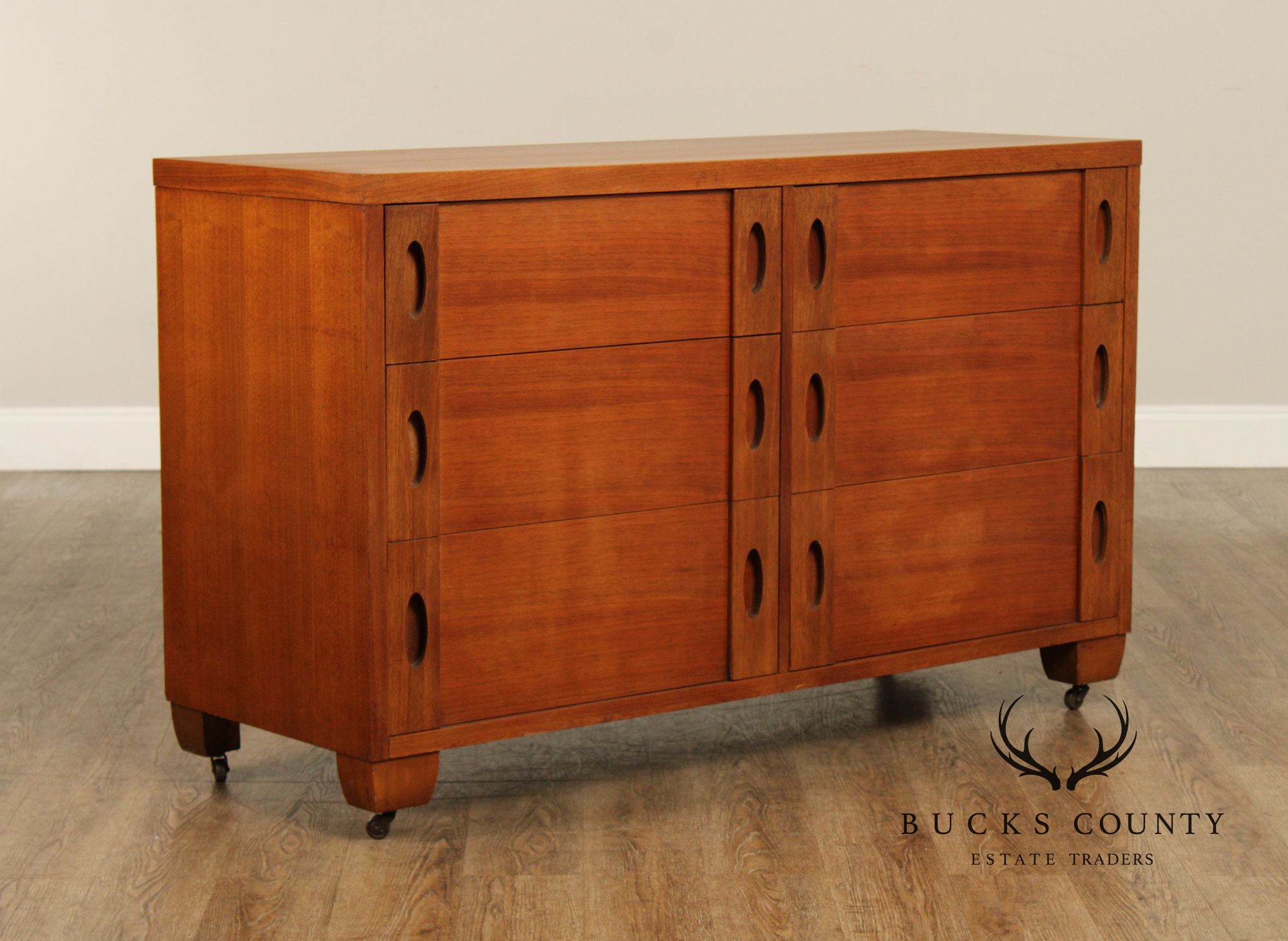 Phenix Furniture Co. Mid Century Modern Walnut Dresser