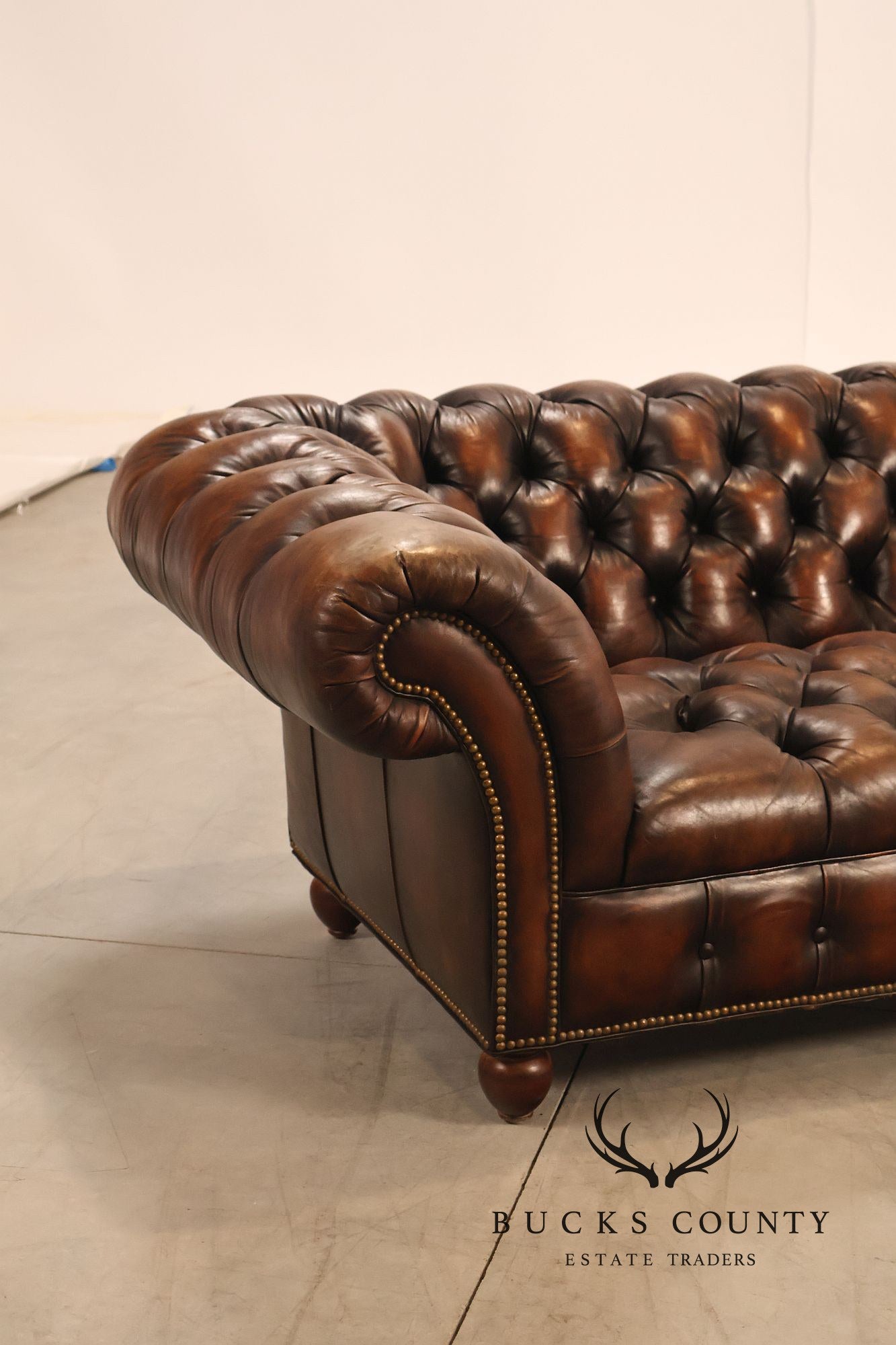 Hancock & Moore Leather Chesterfield Sofa