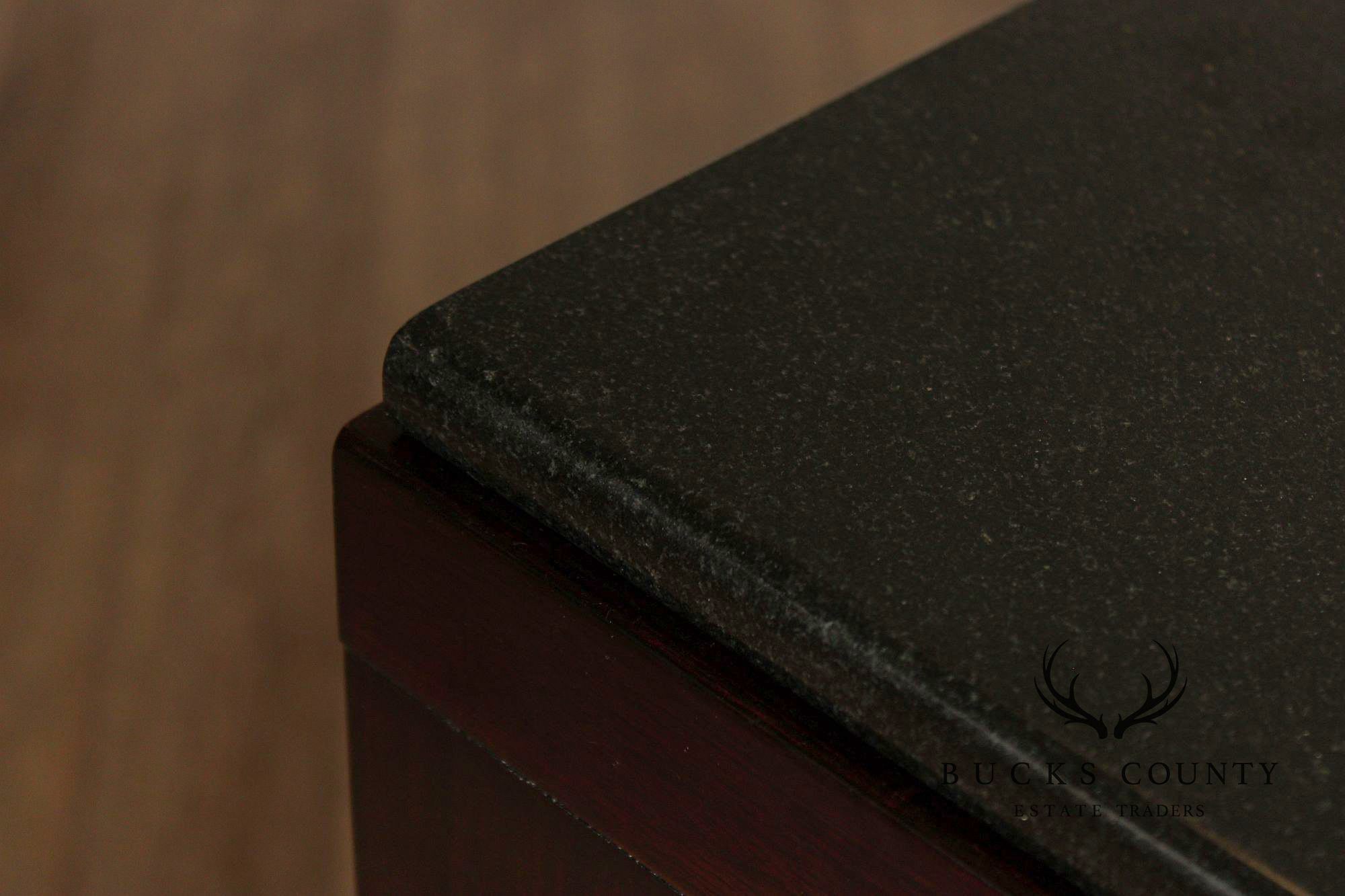 Thomasville Modern Art Deco Style Granite Top Buffet Sideboard