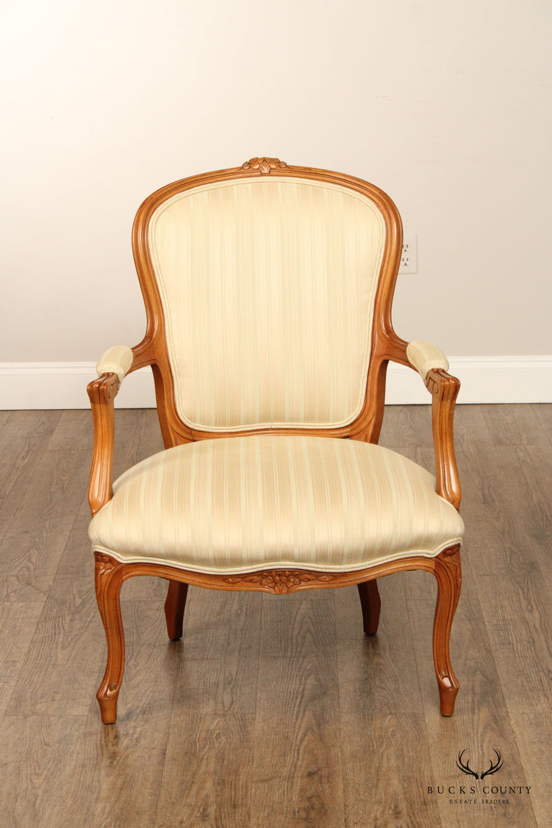 Pearson French Louis XV Style Carved Armchair