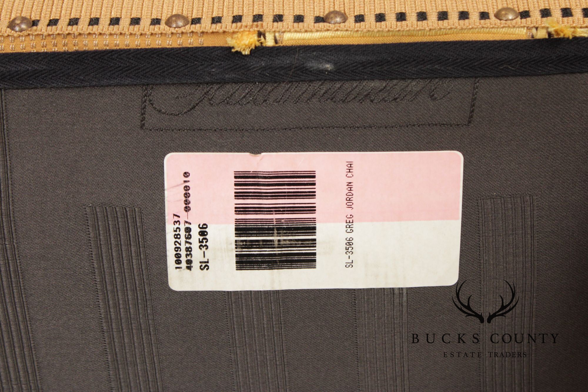 Greg Jordan Custom Scalamandre Upholstered Wingback Chair