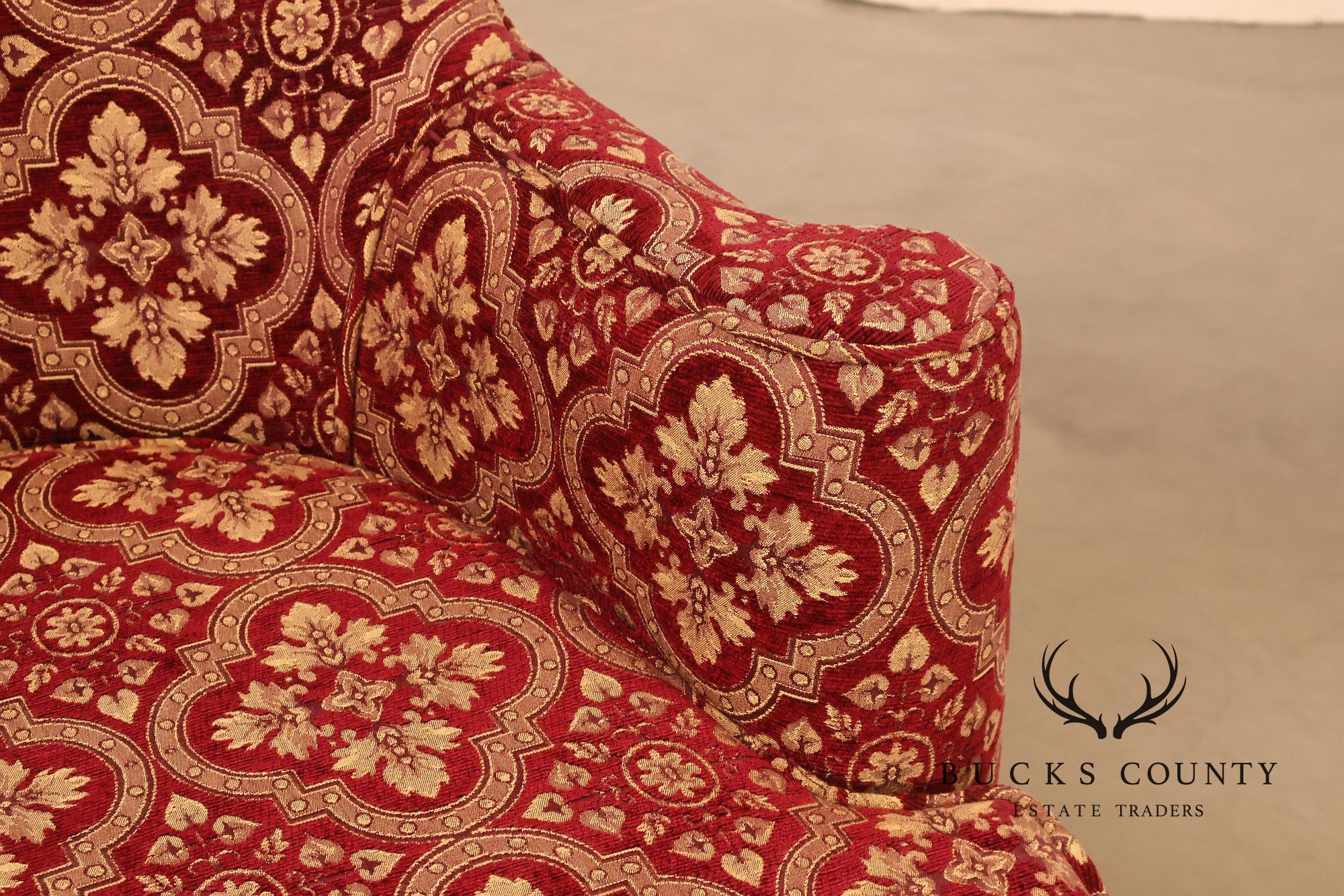 Smith & Watson Queen Anne Style Pair of Wing Chairs