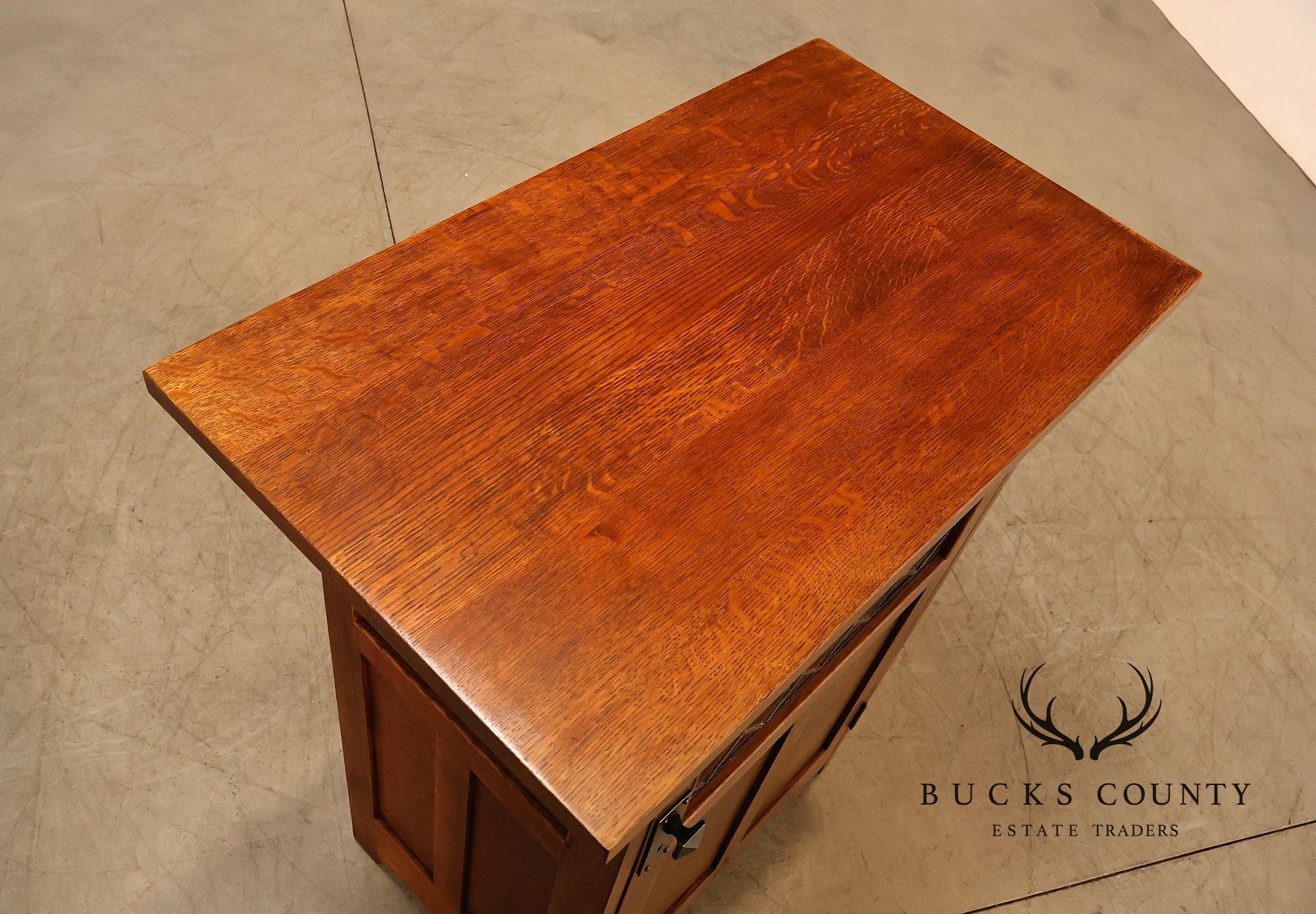 Stickley Mission Collection Roycroft Oak Chafing Cabinet