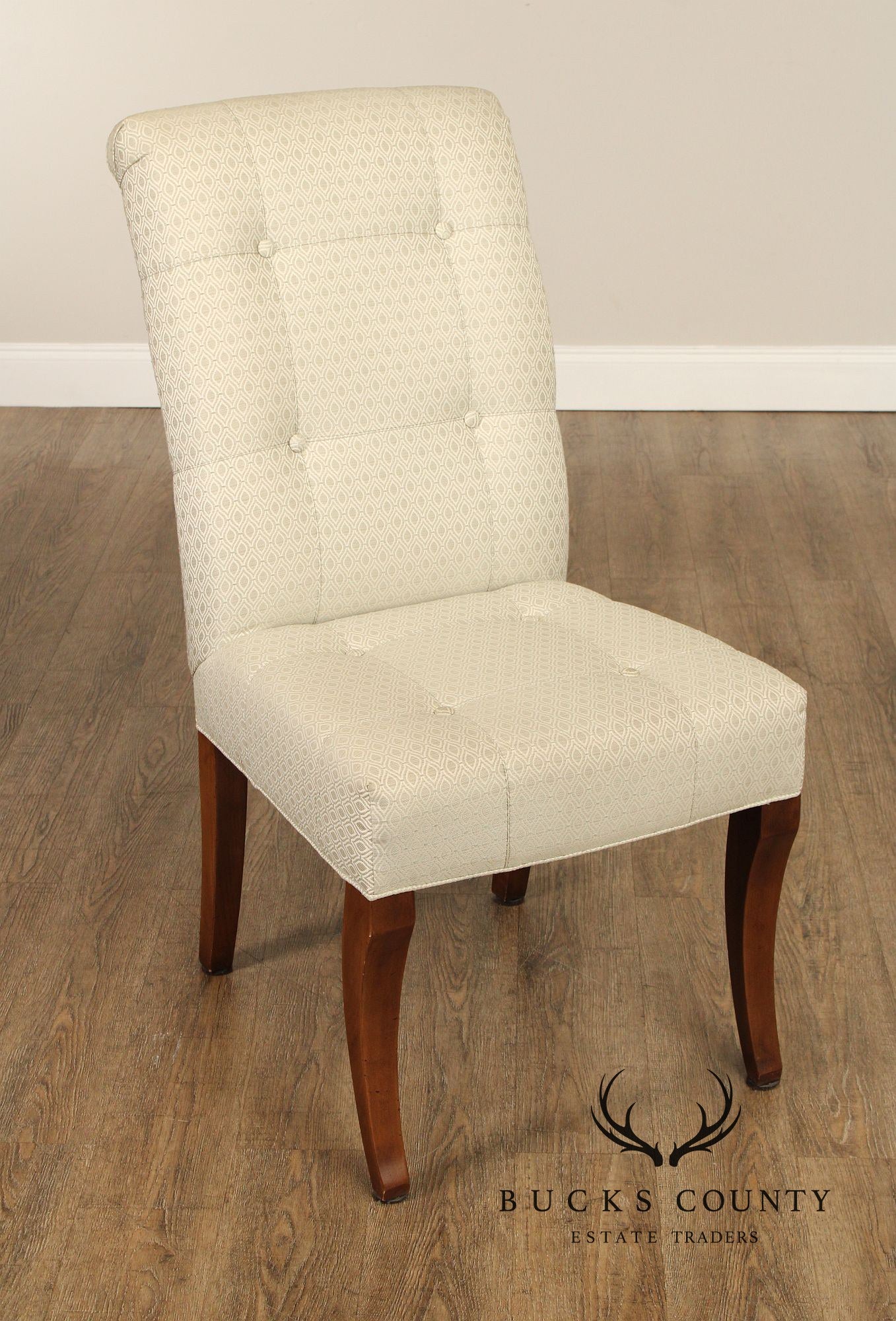 Ethan Allen Button-Tufted Slipper Chair