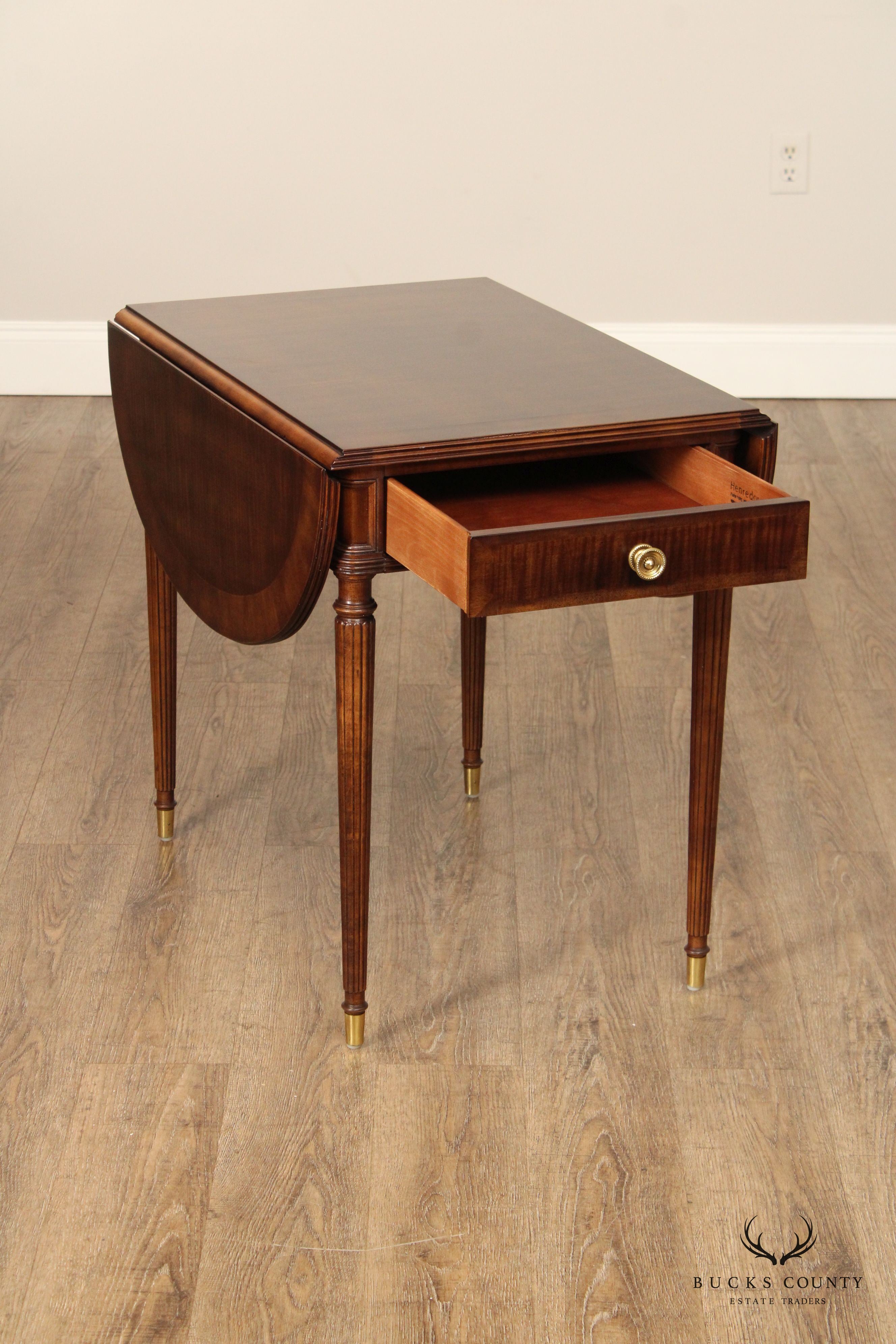 Henredon Federal Style Drop-Leaf Pembroke Table