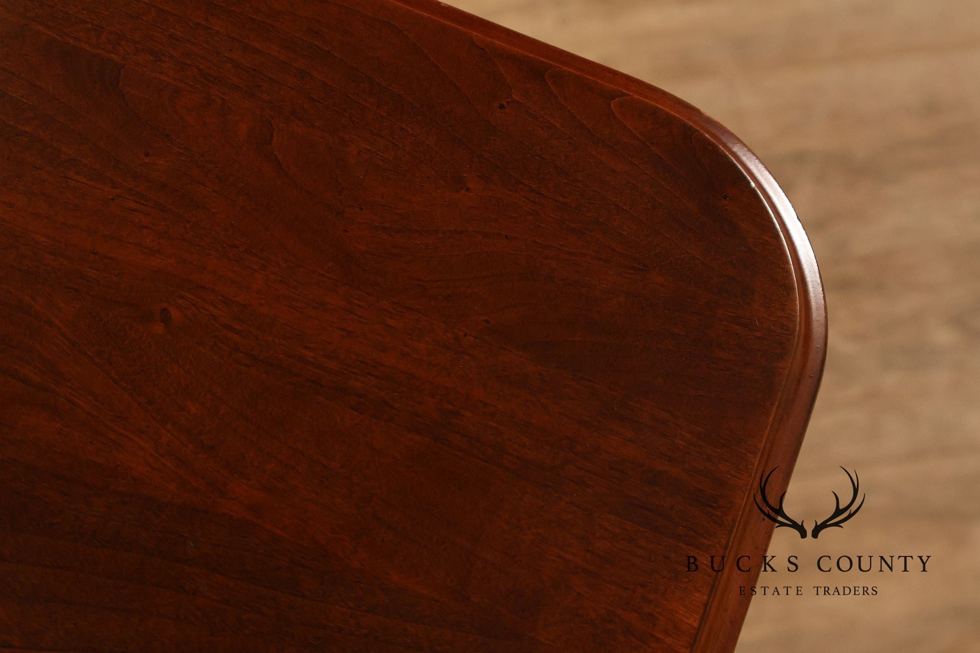 Chippendale Style Cherry Double Pedestal Extendable Dining Table