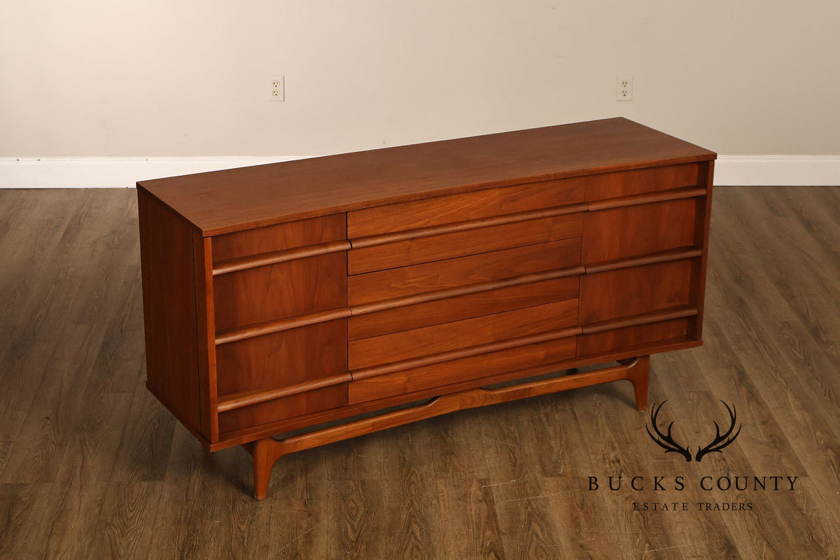 Young Manufacturing Mid Century Modern Walnut Sideboard