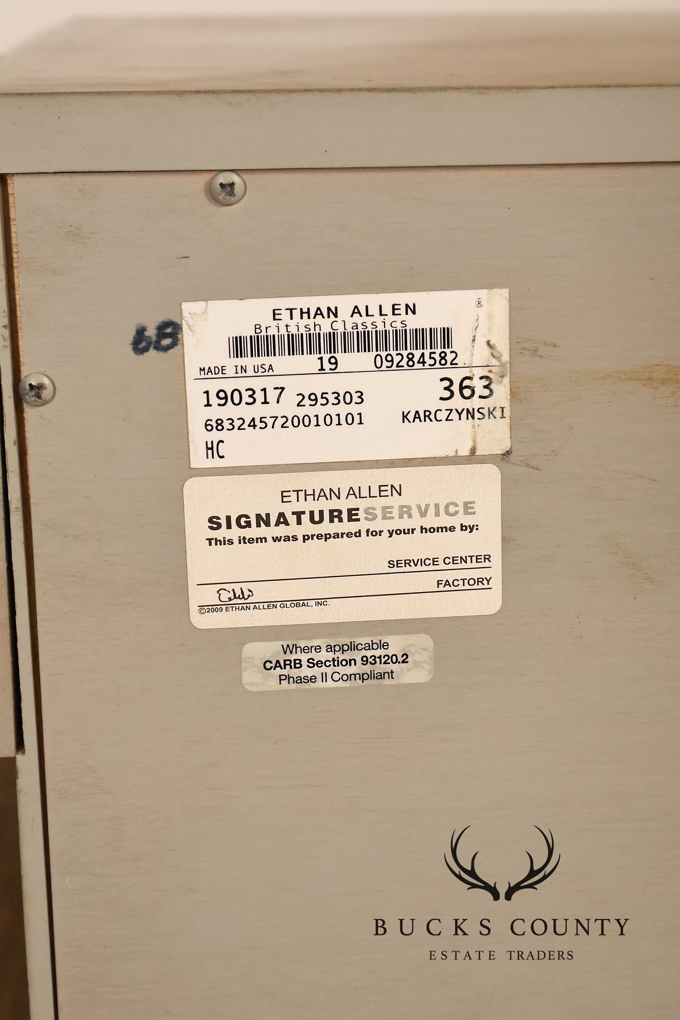 Ethan Allen 'British Classics' Collection Gray Dresser