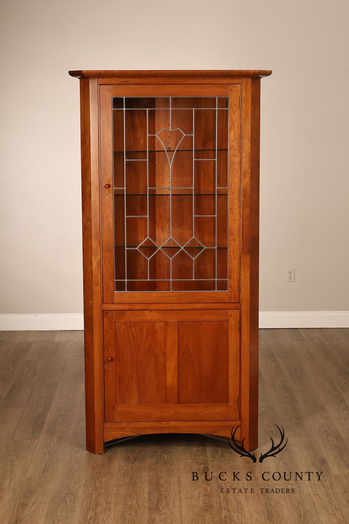 Stickley Mission Collection Cherry Corner Cabinet