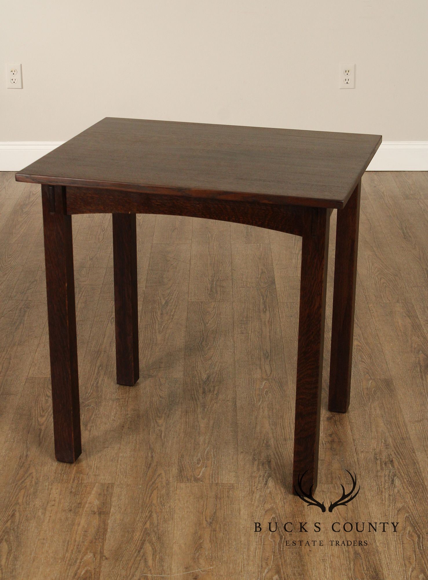 Stickley Mission Style Oak Side Or Writing Table