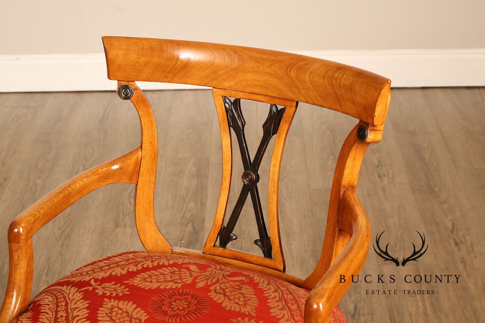 William Switzer French Empire Style Arrowback Armchair