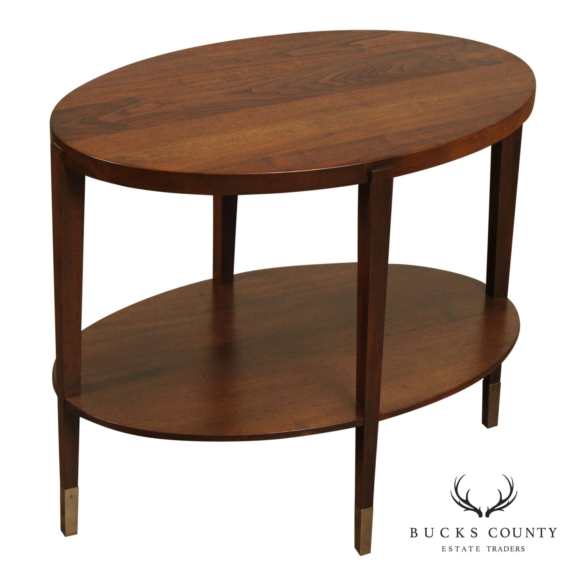 Studio by Stickley 'Brower' Oval Walnut End Table