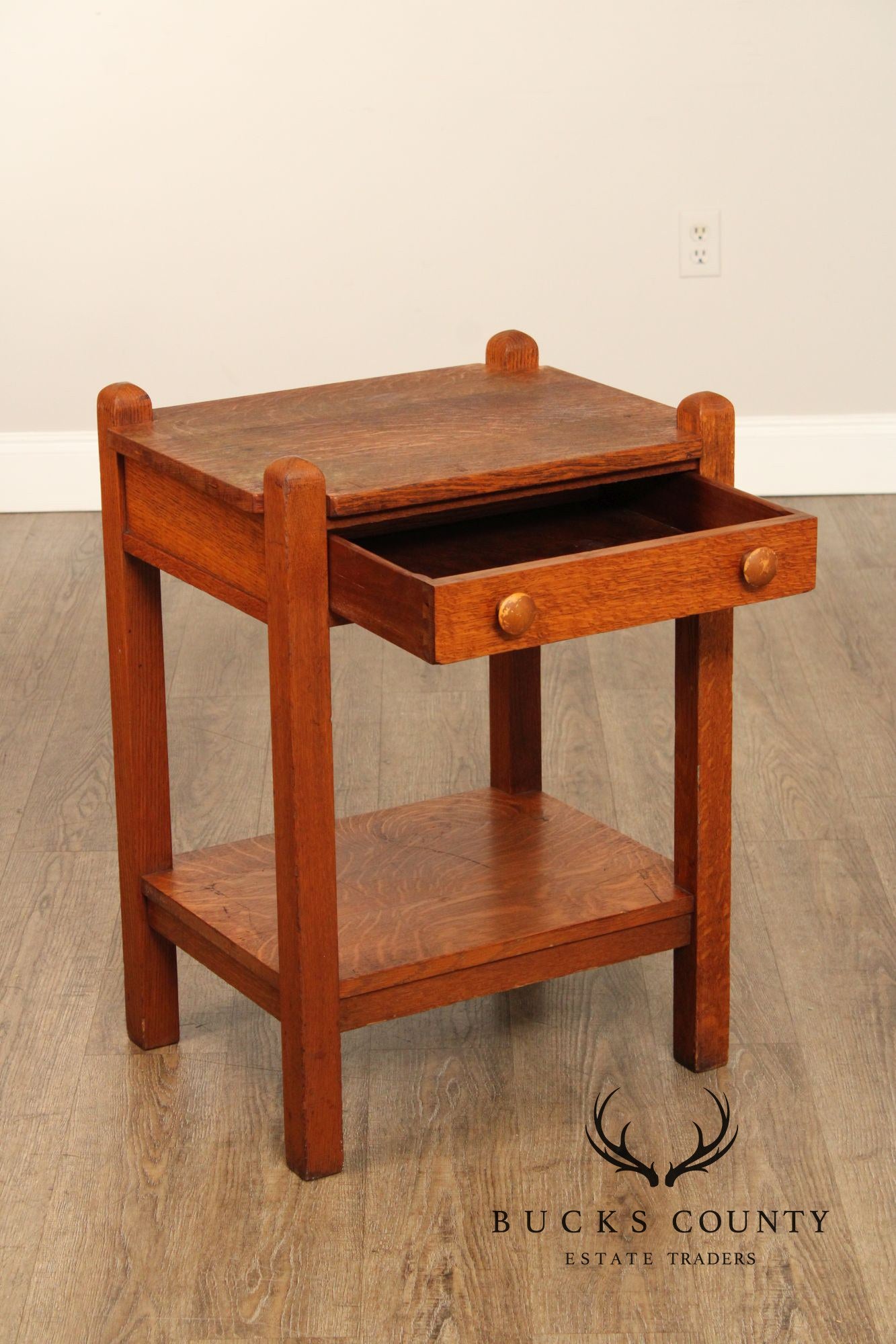 Stickley Brothers Antique Mission Oak One-Drawer Nightstand