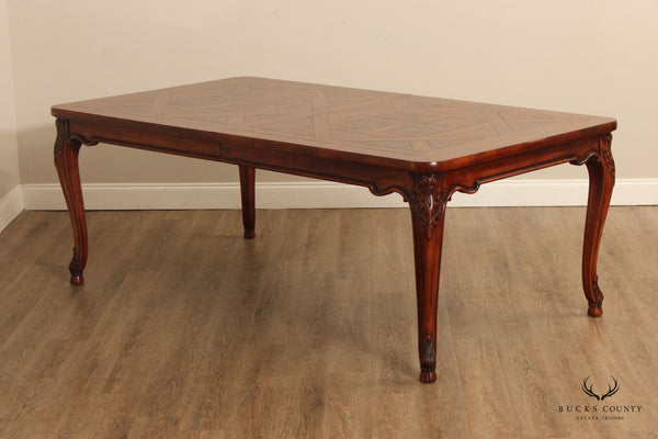 Henredon IFrench Louis XV Style Parquet Top Expandable Dining Table