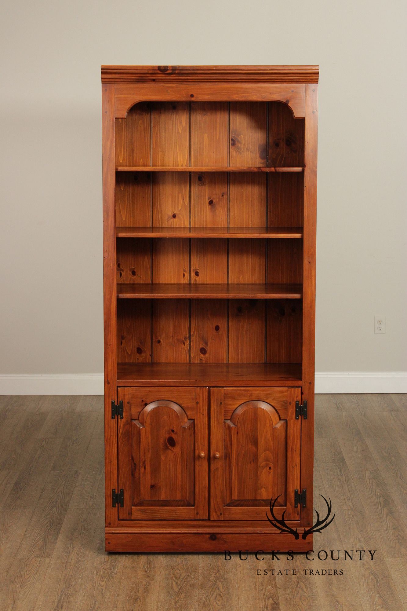 Ethan Allen 'Country Craftsman' Pair of Pine Bookcases