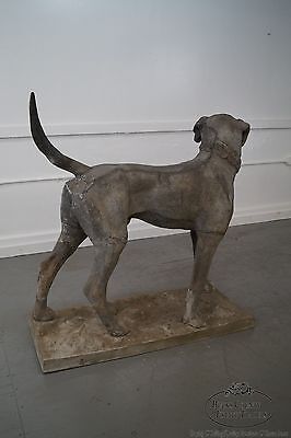 Antique 19th Century Zinc Morley's Dog Statue by J.W. Fiske (B)