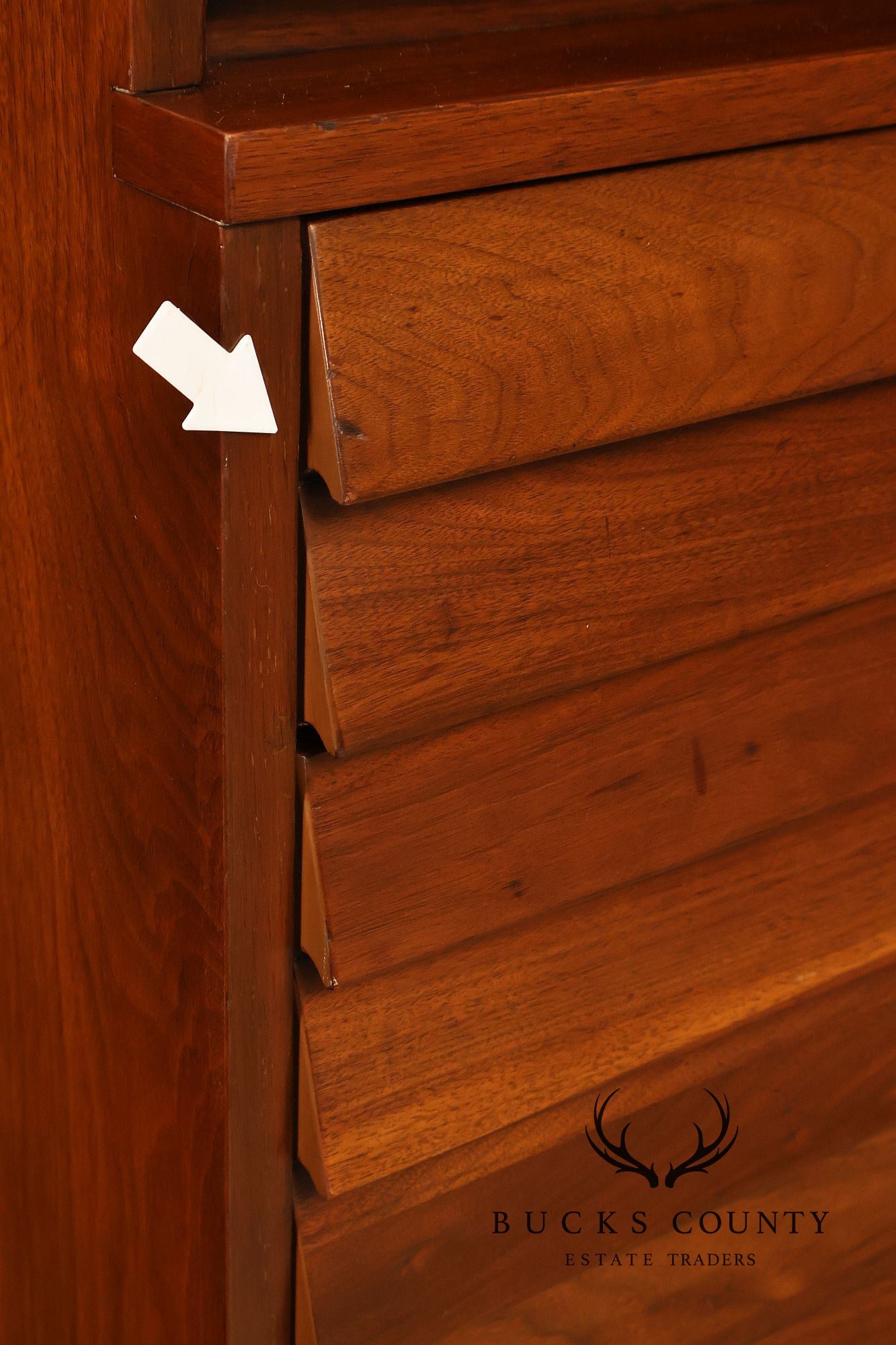 American Of Martinsville Mid Century Modern Walnut High Chest