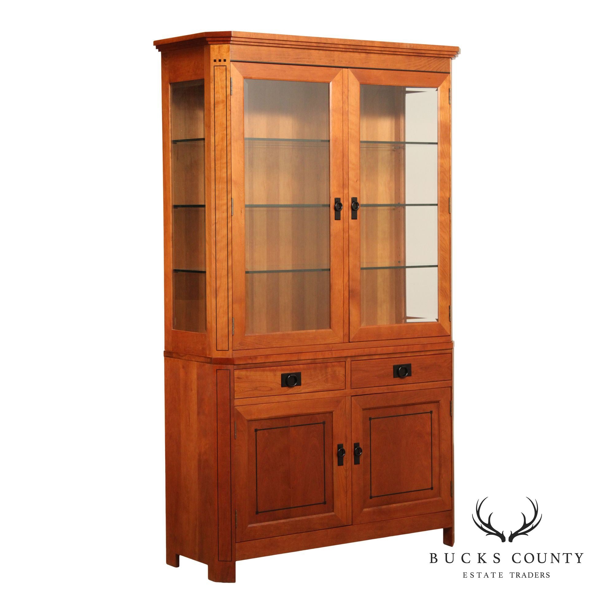 Stickley 21st Century Collection Cherry Buffet Base China Cabinet