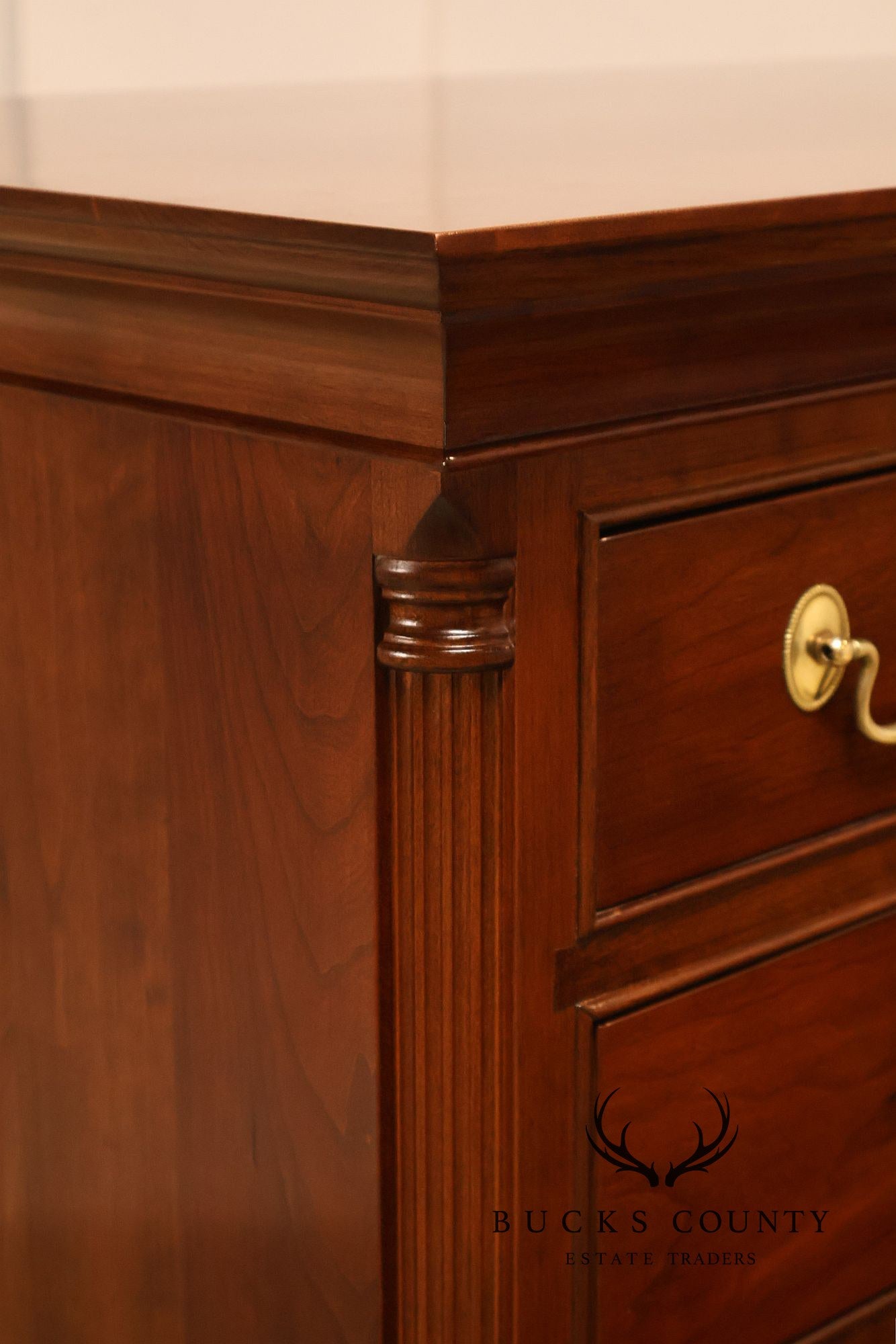 Stickley Chippendale Style Cherry Tall Chest