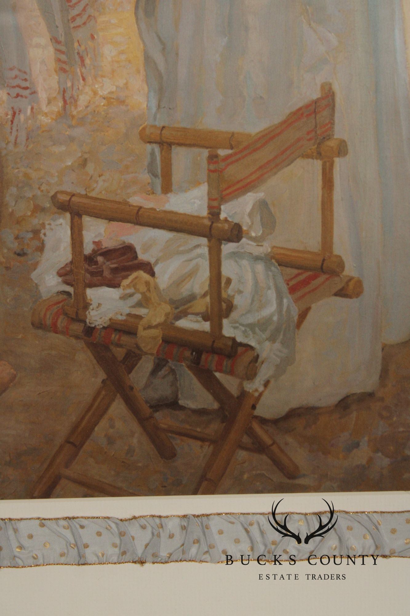 E. Phillips Fox Custom Framed Impressionist Print, 'L’heure Du Bain'