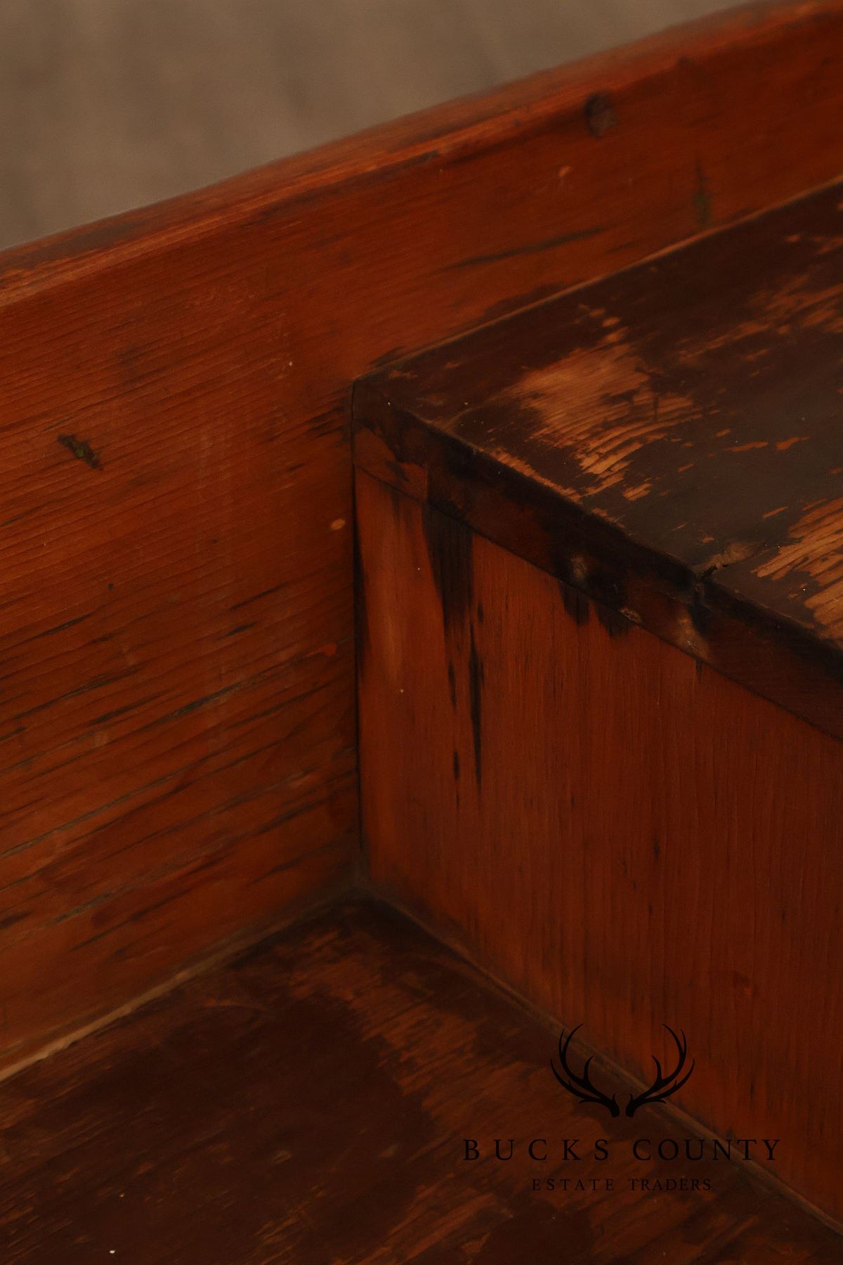 Antique Farmhouse Pine Dry Sink