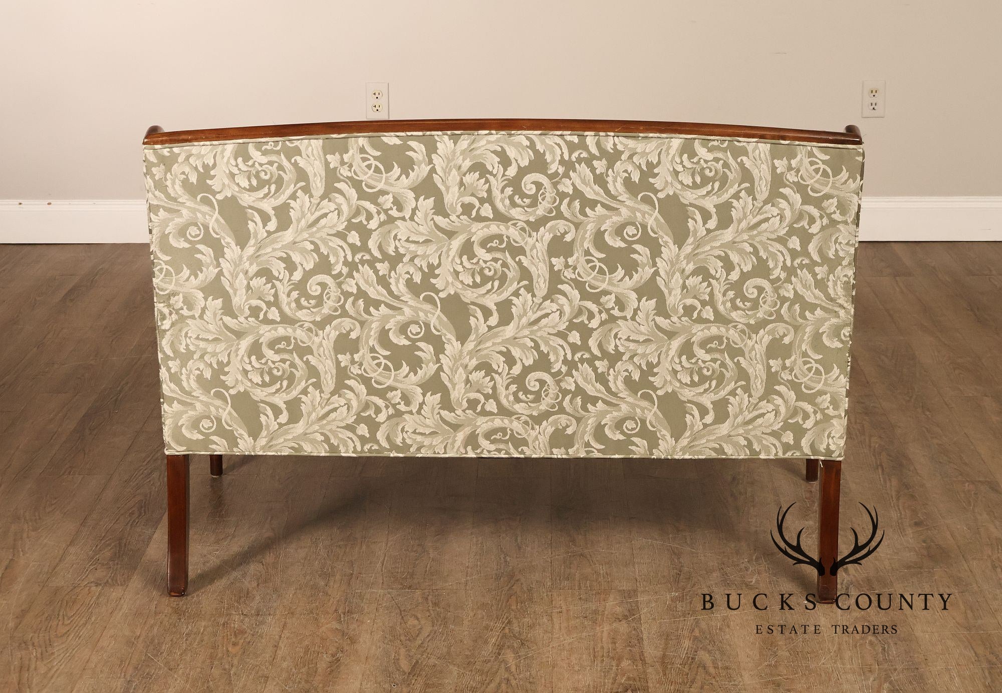 Sheraton Style Custom Upholstered Loveseat