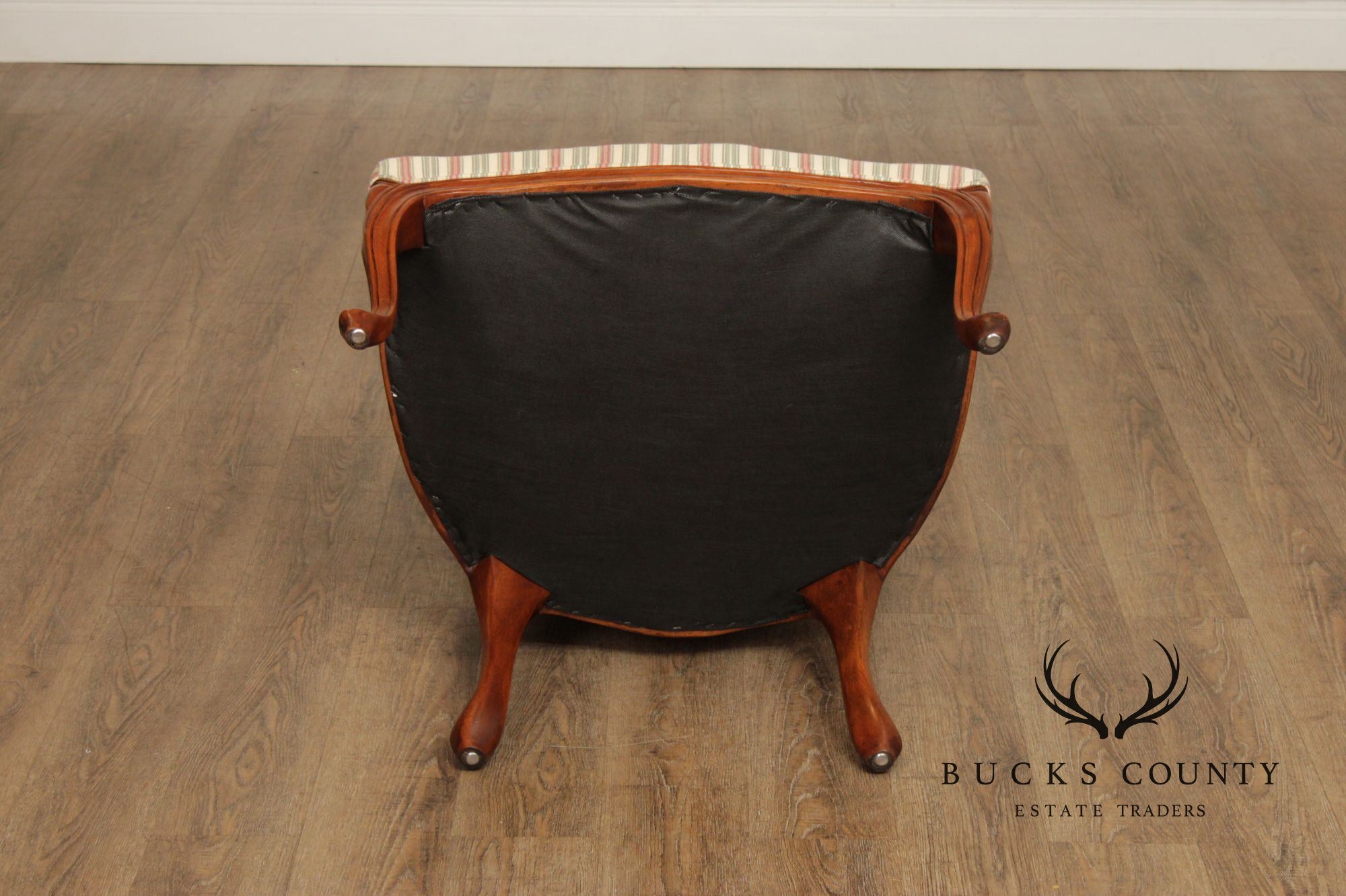 French Louis XV Style Pair of Carved Walnut Armchairs